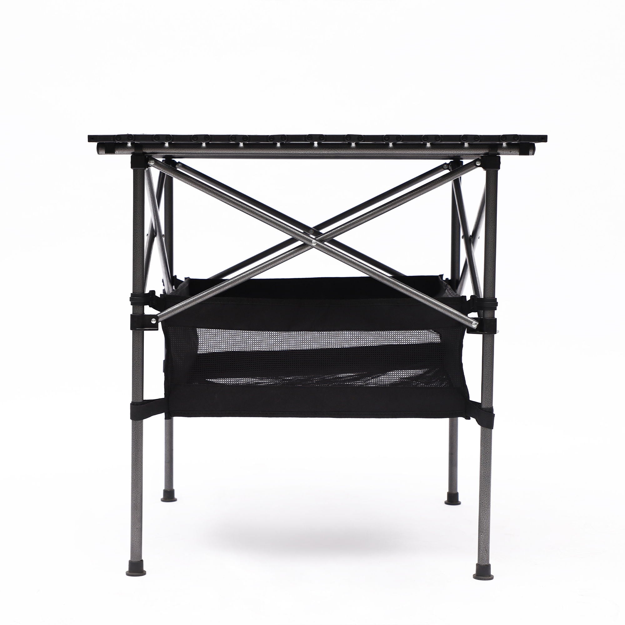 Folding Outdoor Table With Carrying Bag, Lightweight Aluminum Roll-Up Square Table For Indoor, Outdoor Camping, Picnics, Beach, Backyard, Bbq, Party, Patio - Black - Best Buy Furniture