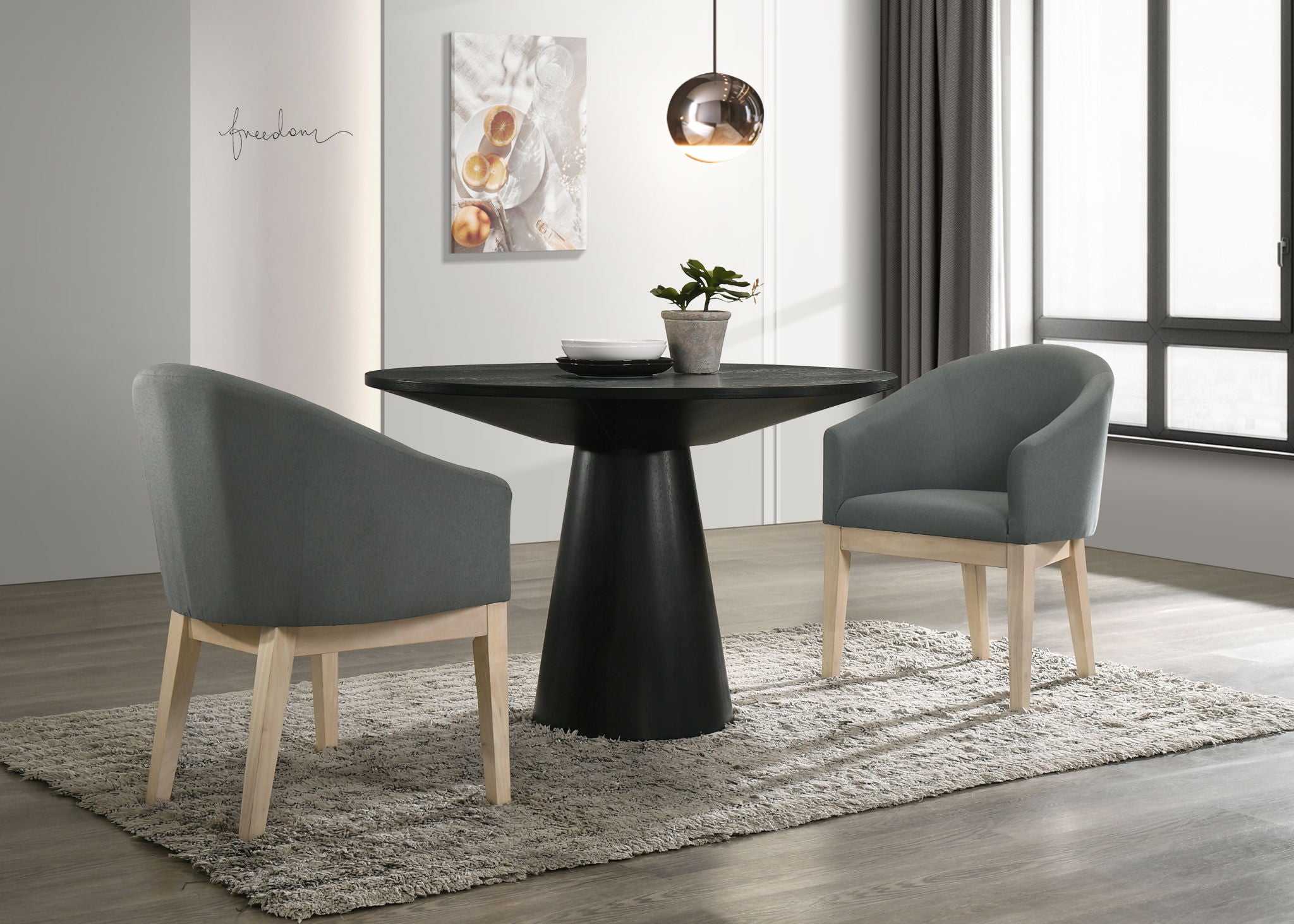 Jasper - 47" Round Dining Table Set - Best Buy Furniture