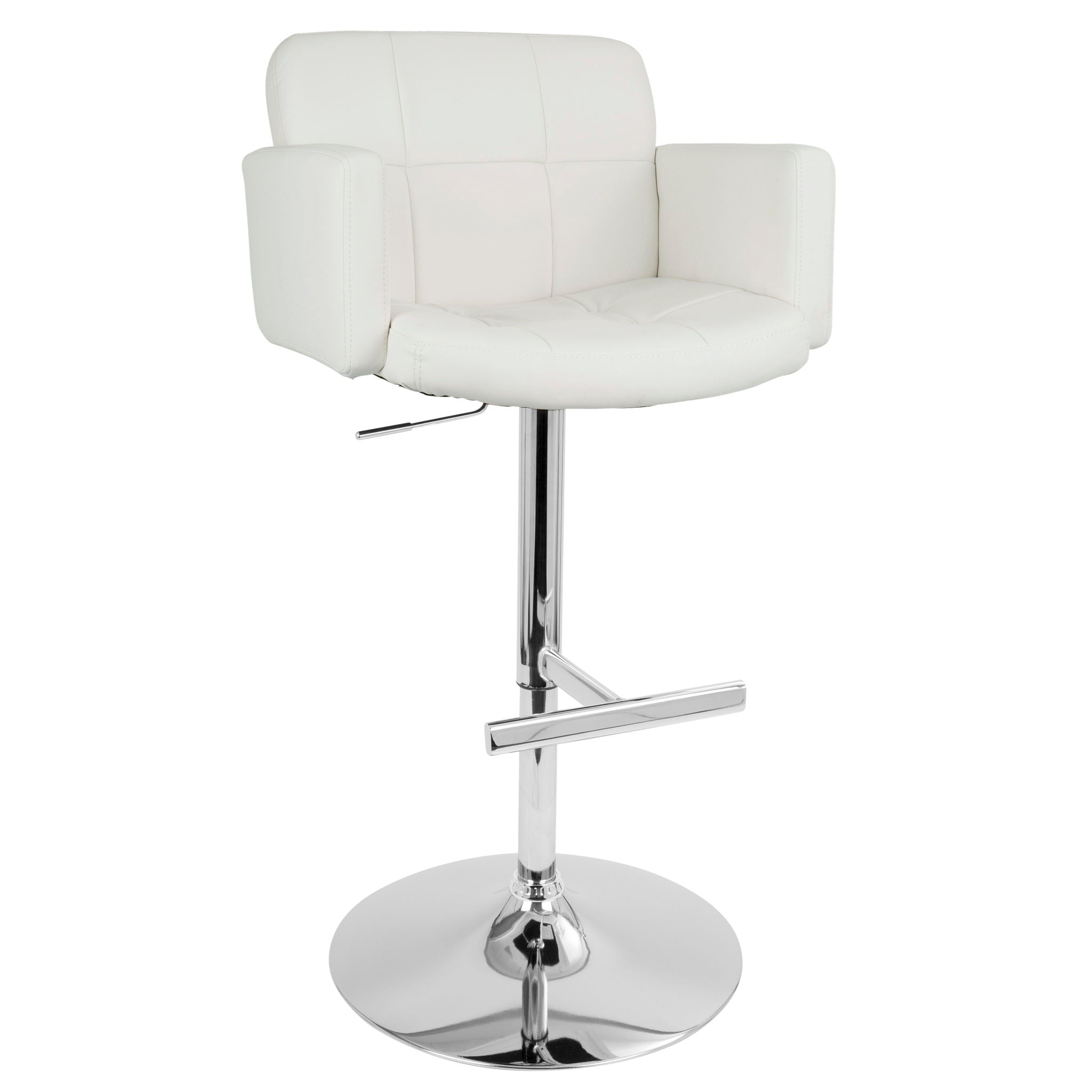 Stout - Contemporary Adjustable Barstool With Swivel - Best Buy Furniture