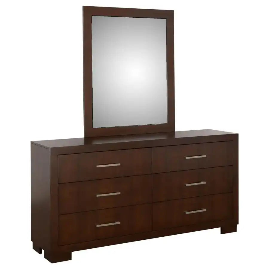 Jessica - 6-Drawer Dresser With Mirror - Best Buy Furniture