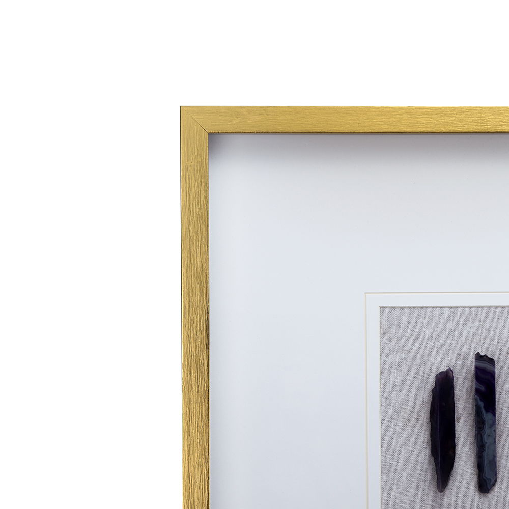 Grace Purple Agate Shadow Boxes Wall Art (Set of 2) - Multicolor - Best Buy Furniture