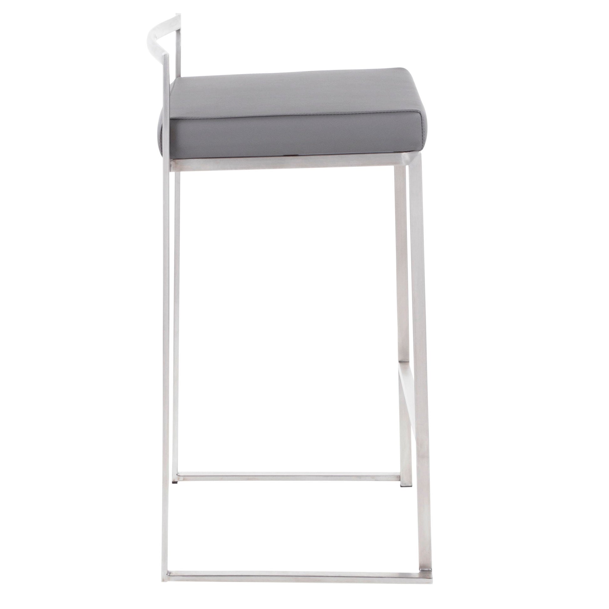 Fuji - Contemporary Elegant Stackable Counter Stool Set - Best Buy Furniture