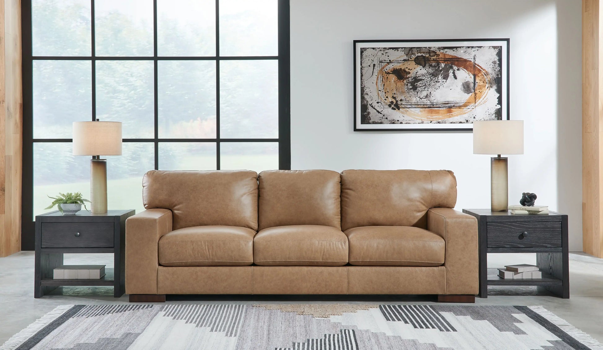 Lombardia - 4 Pc. - Sofa, Loveseat, Chair And A Half, Ottoman - Tumbleweed - Best Buy Furniture