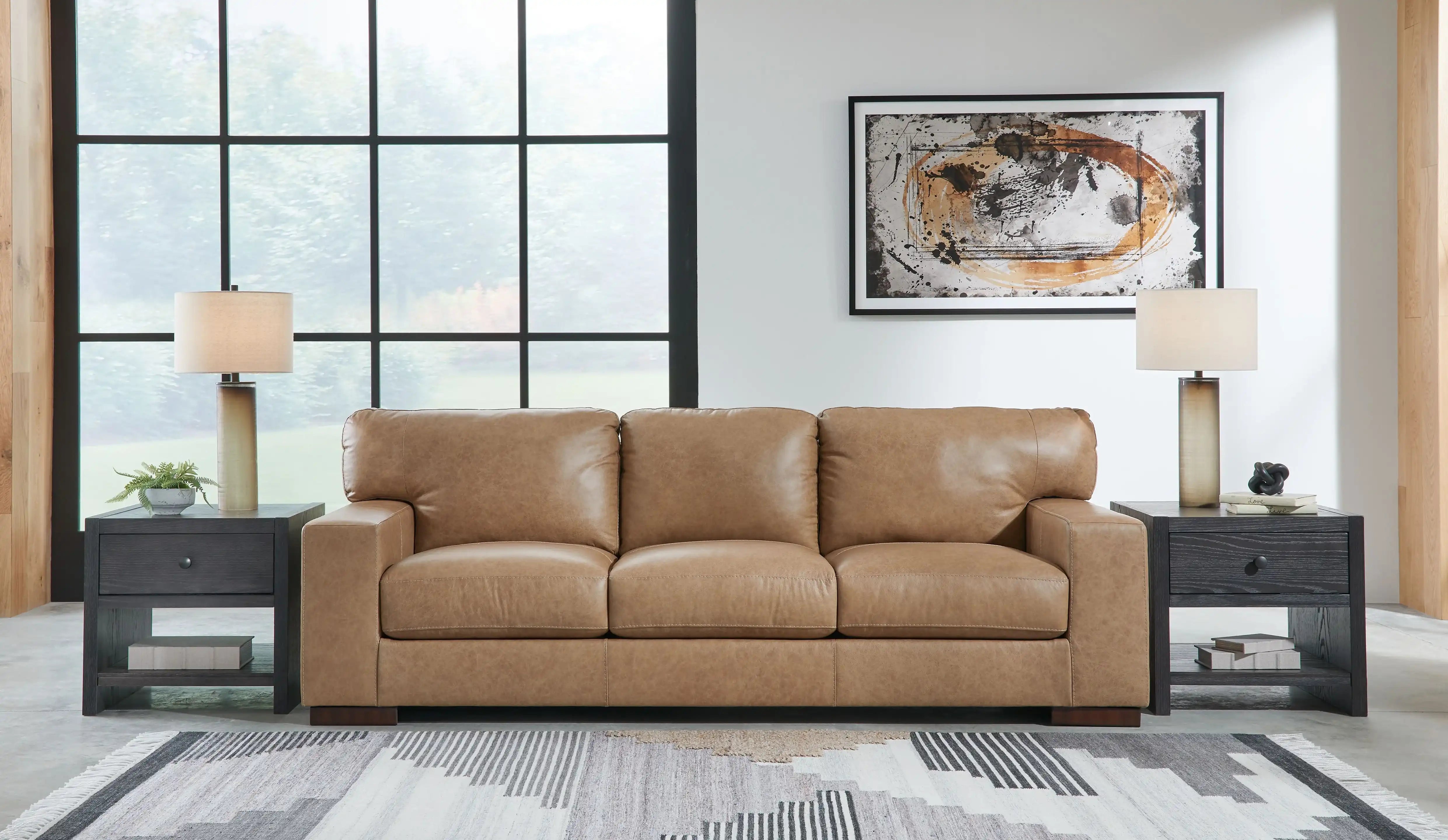 Lombardia - 4 Pc. - Sofa, Loveseat, Chair And A Half, Ottoman - Tumbleweed - Best Buy Furniture