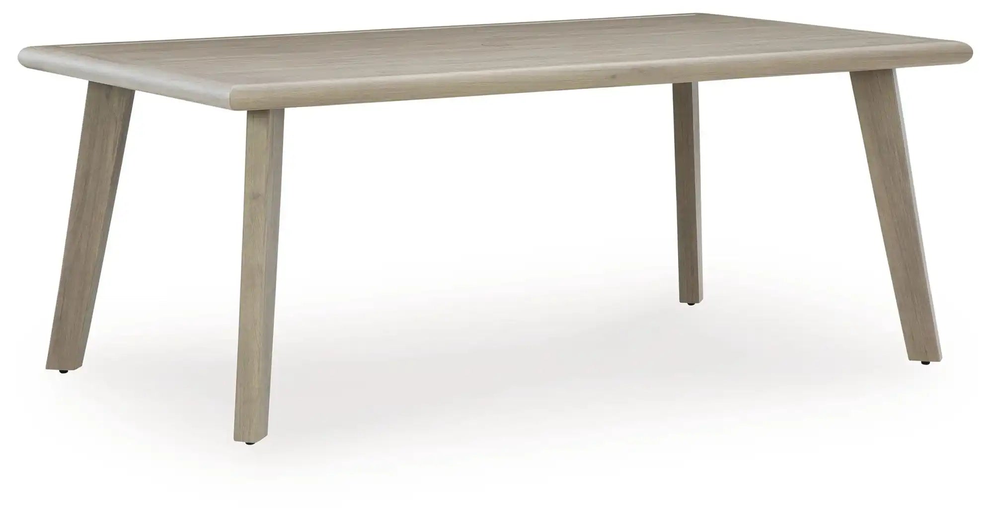 Cliff Trails - Rectangle Dining Table With Umbrella Option - Beige - Best Buy Furniture