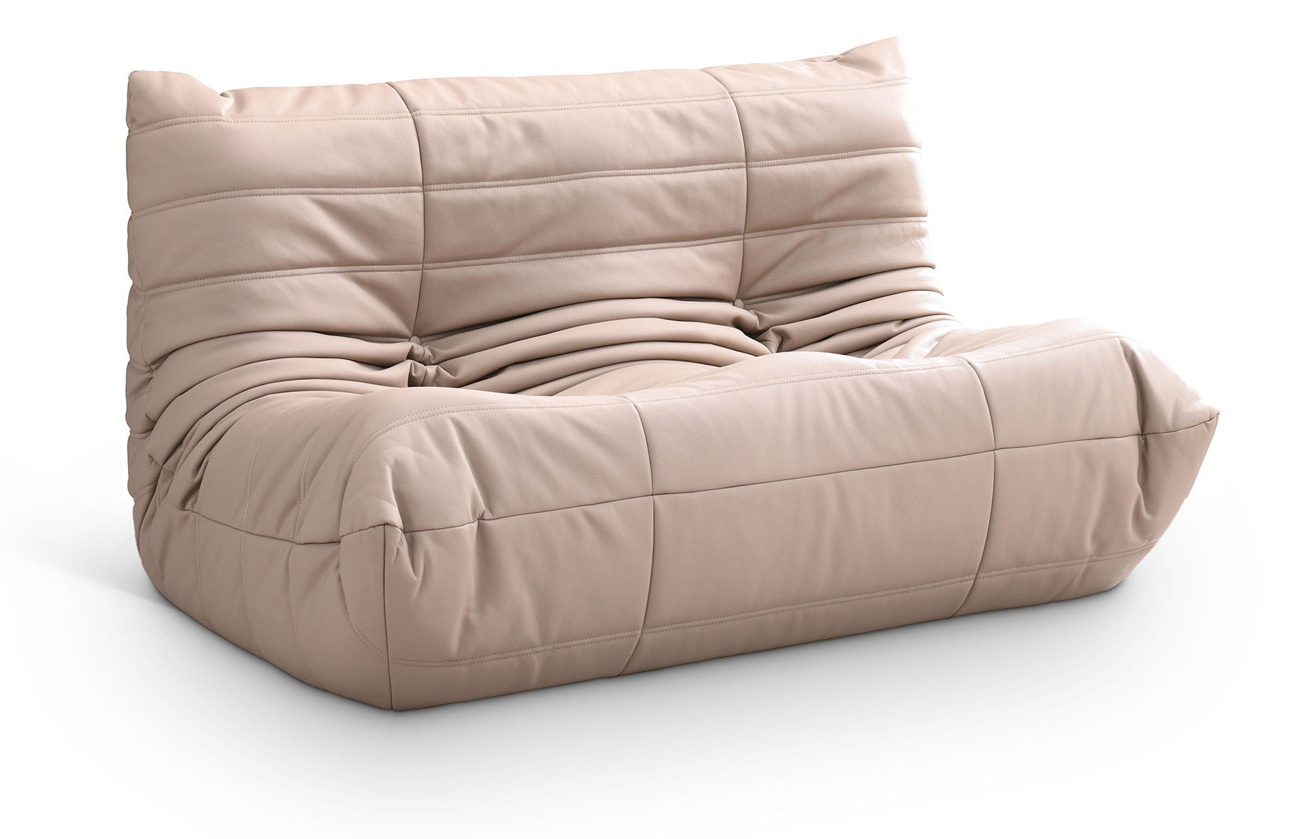 Relax - Vegan Leather 54.75" Upholstered Loveseat - Tan - Best Buy Furniture