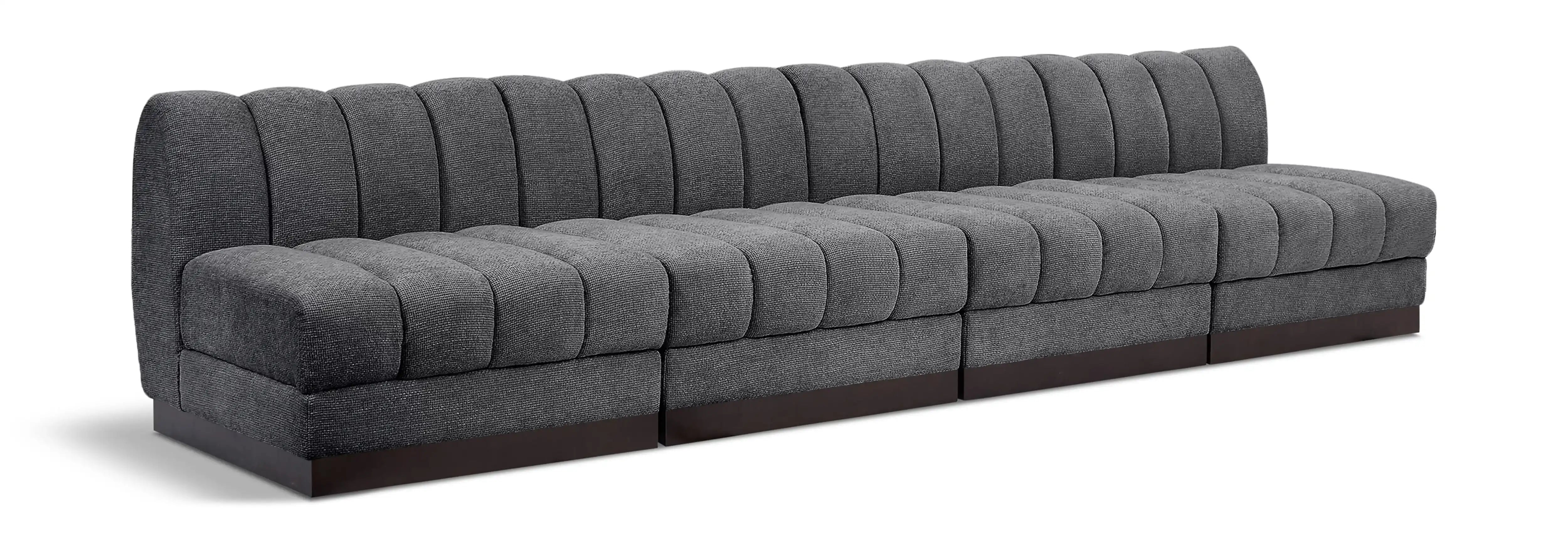 Quinn - 4 Seat Modular Armless Sofa - Best Buy Furniture