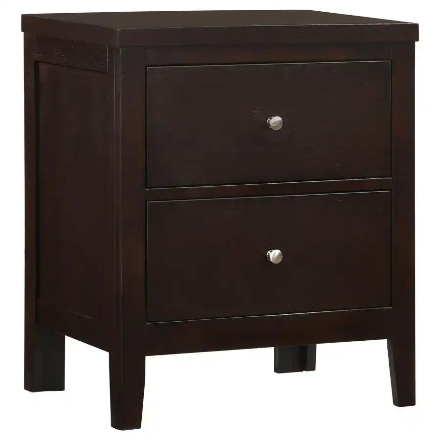 Carlton - 2-Drawer Nightstand - Cappuccino - Best Buy Furniture