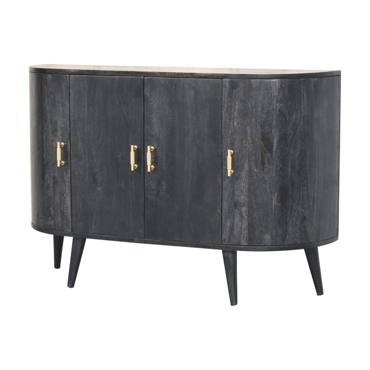 Quad - T Bar Cabinet - Ash Black - Best Buy Furniture