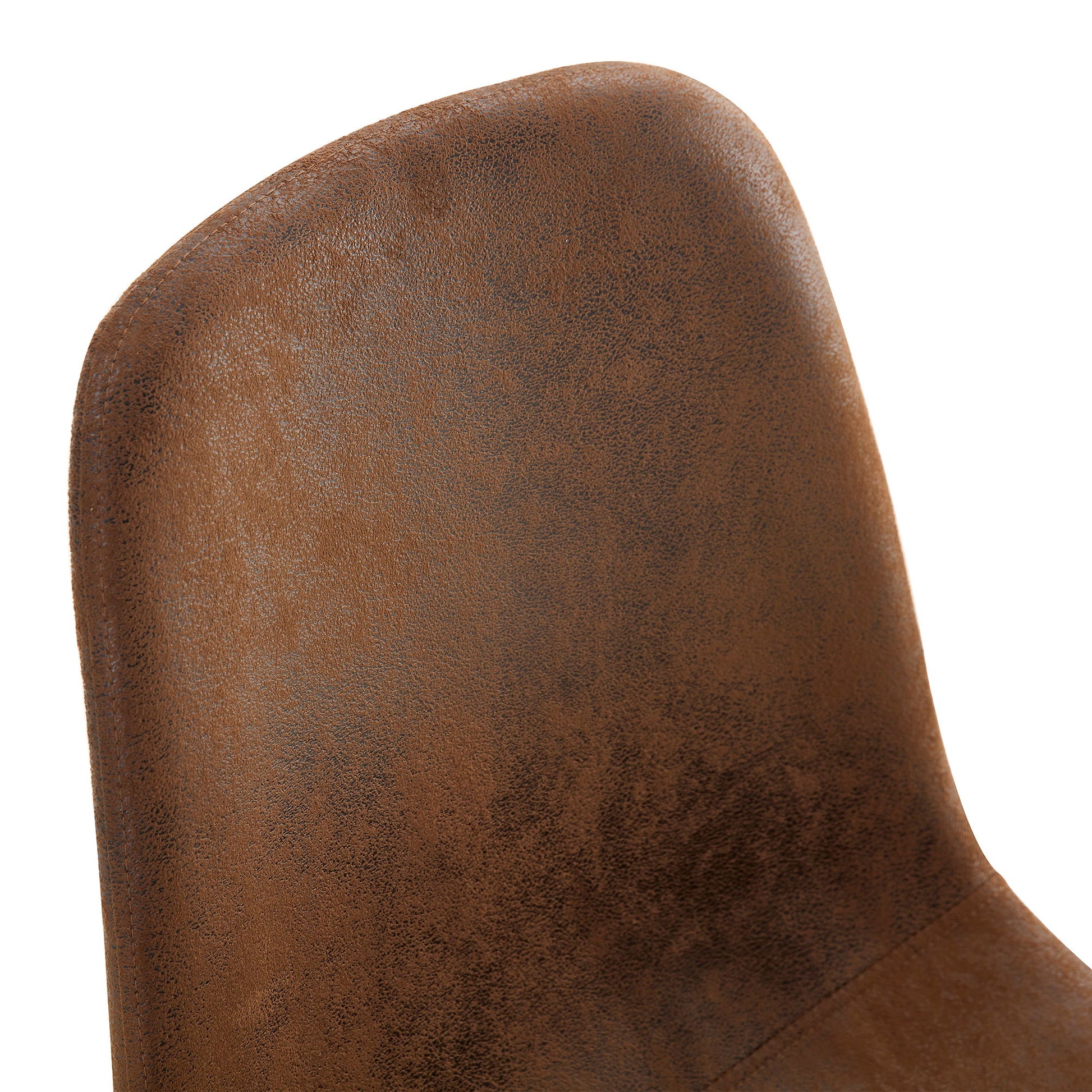 Suede Backrest Chairs With Metal Legs & Herringbone Dining Table Set - Best Buy Furniture