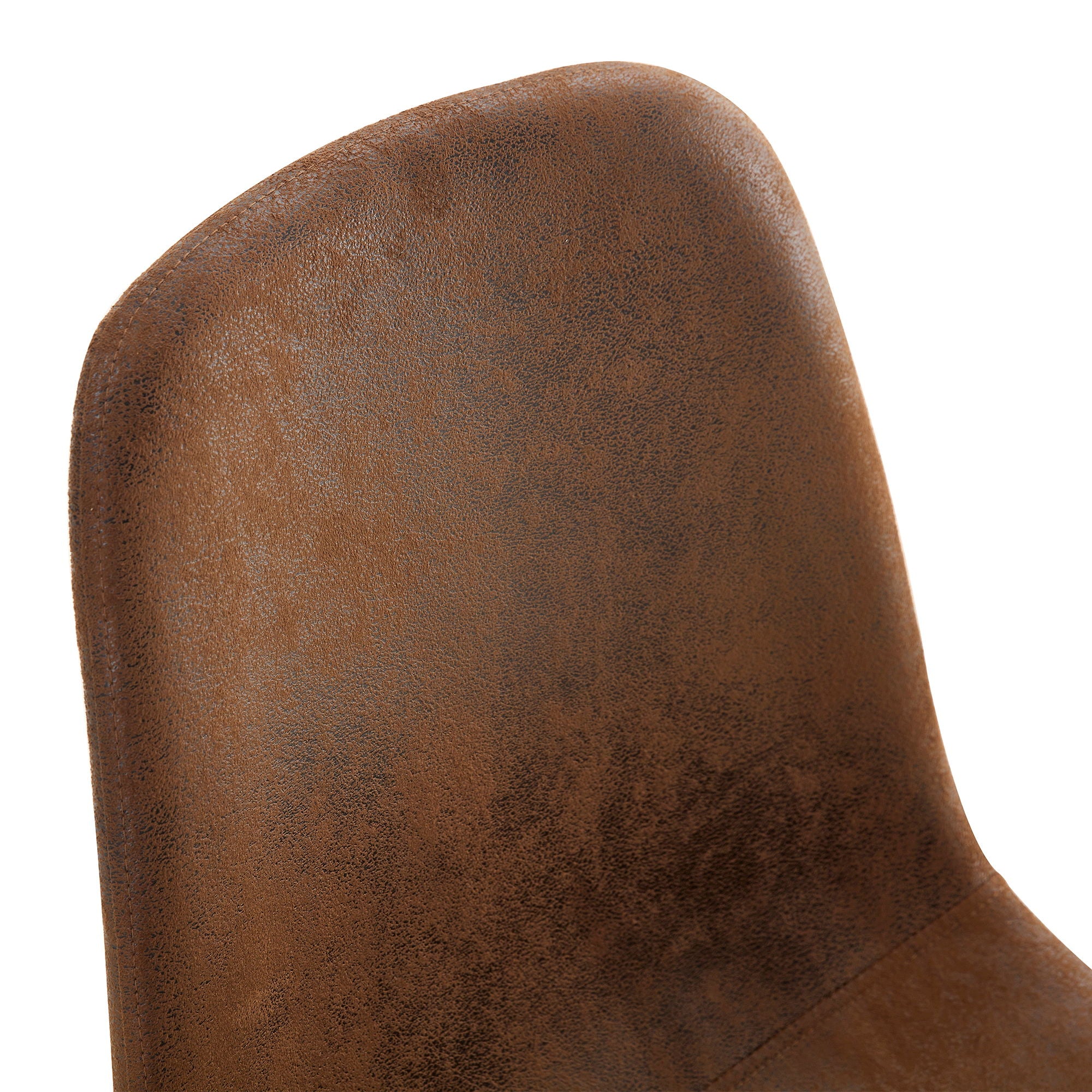 Suede Backrest Chairs With Metal Legs & Herringbone Dining Table Set - Best Buy Furniture