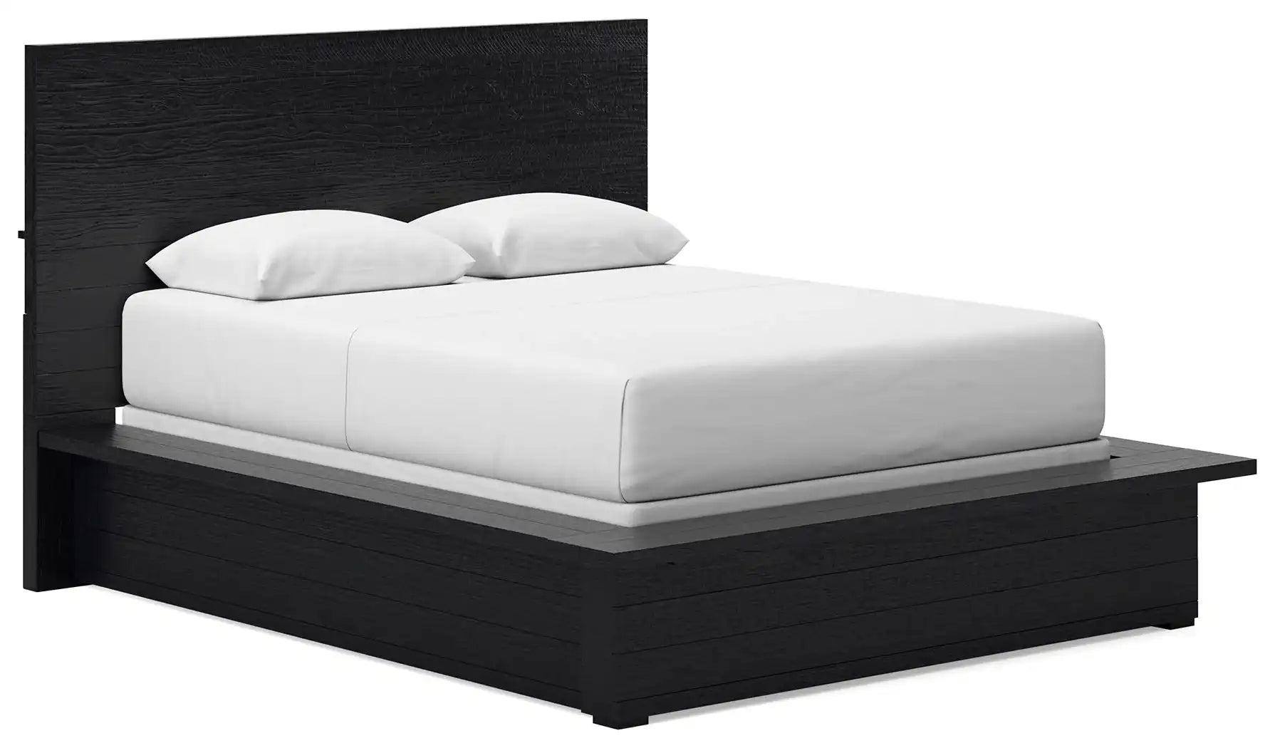 Londer - Queen Panel Bed - Black - Best Buy Furniture
