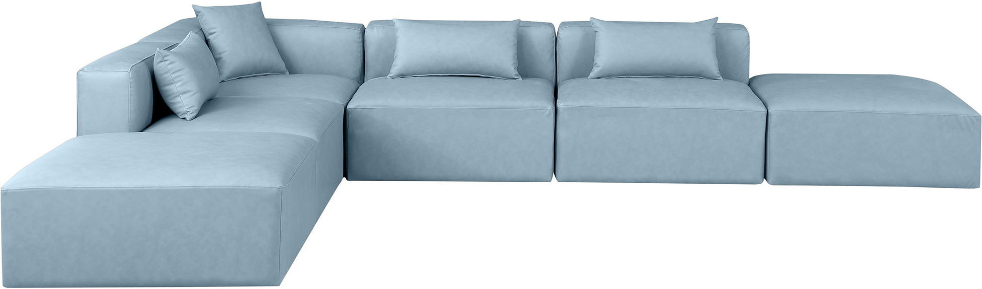 Cube - 6 Piece Modular Corner Armless Sectional - Best Buy Furniture