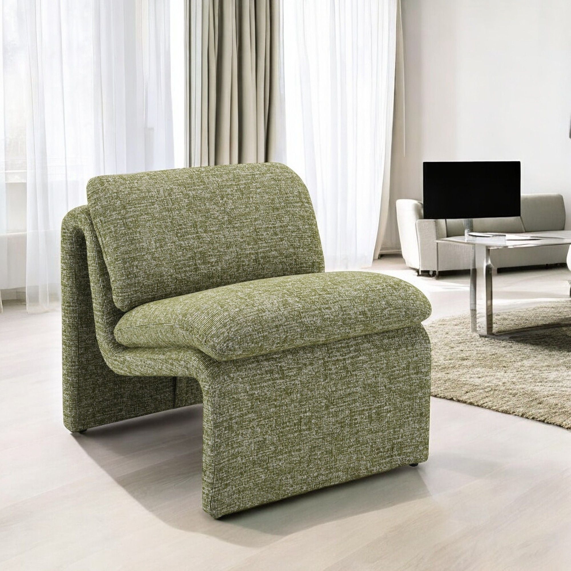 Jaeda - Innovative Elegance Accent Chair In Curved Shape - Best Buy Furniture