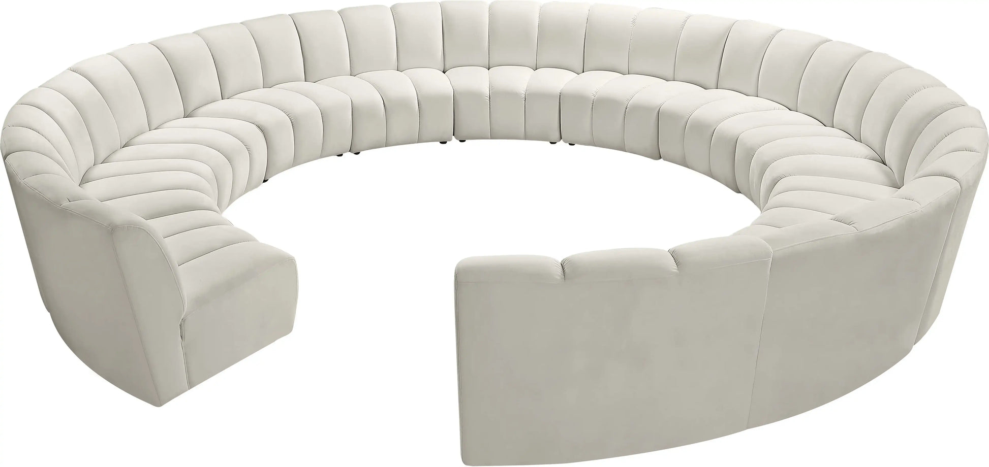 Infinity - 12 Piece Velvet Modular Sectional - Best Buy Furniture