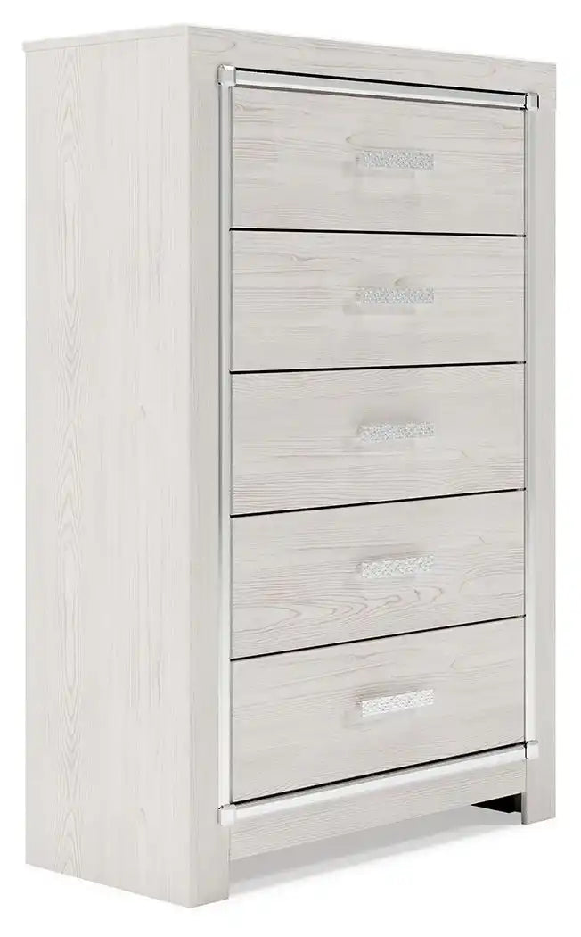 Altyra - Five Drawer Chest - White - Best Buy Furniture