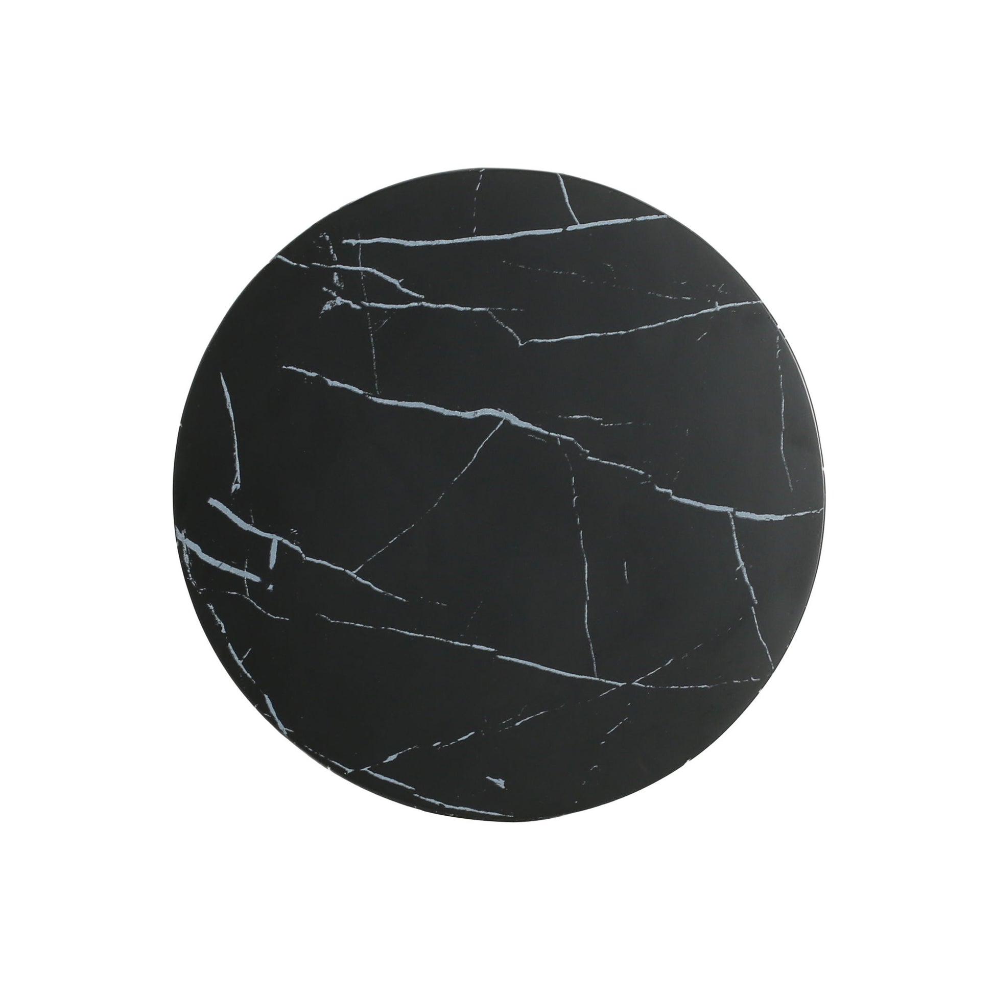 Outdoor Lightweight Concrete BMarble Effect Side Table, Living Room End Table - Black / Marble - Best Buy Furniture