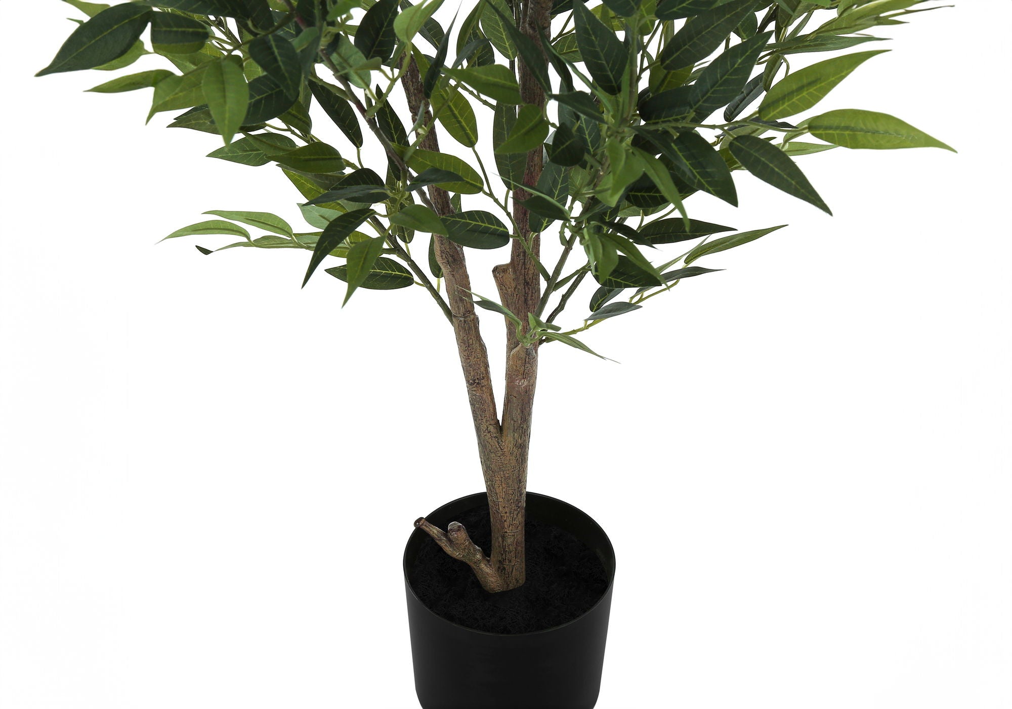 47" Tall, Artificial Plant, Acacia Tree, Indoor, Faux, Fake, Floor, Greenery, Potted, Silk, Decorative - Green / Black - Best Buy Furniture