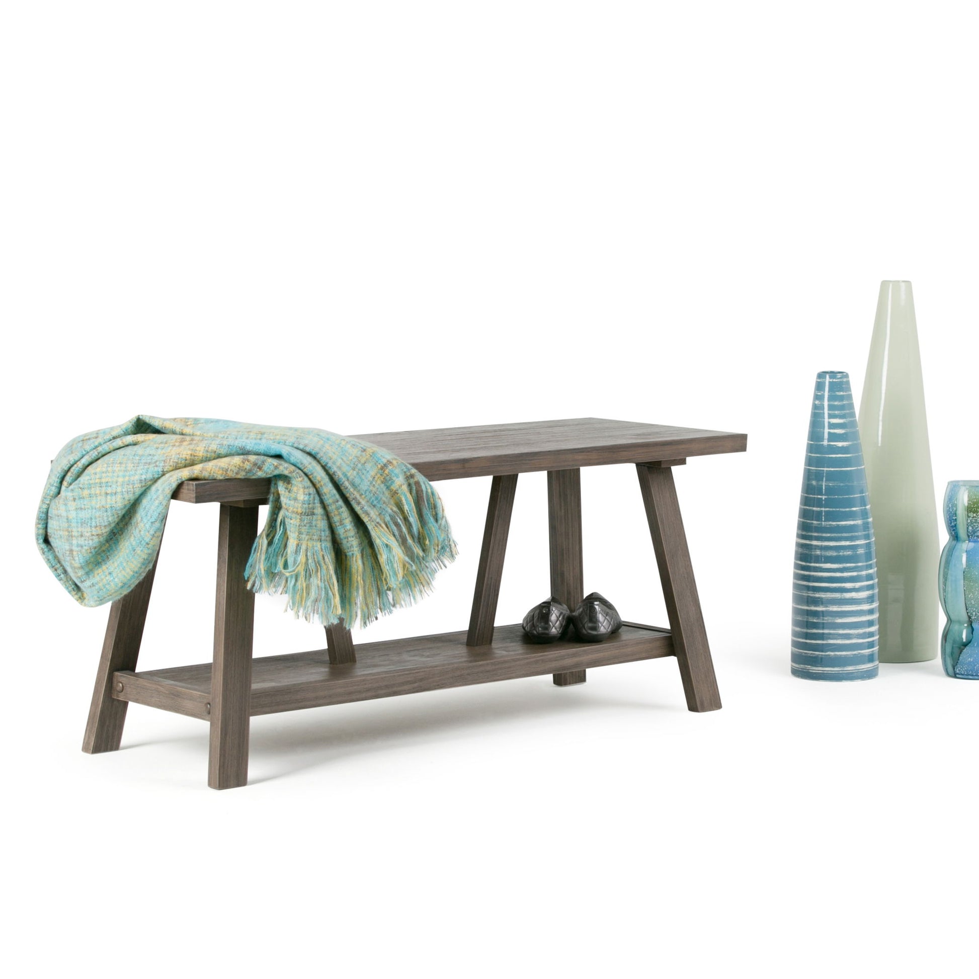 Dylan - Entryway Bench - Driftwood - Best Buy Furniture