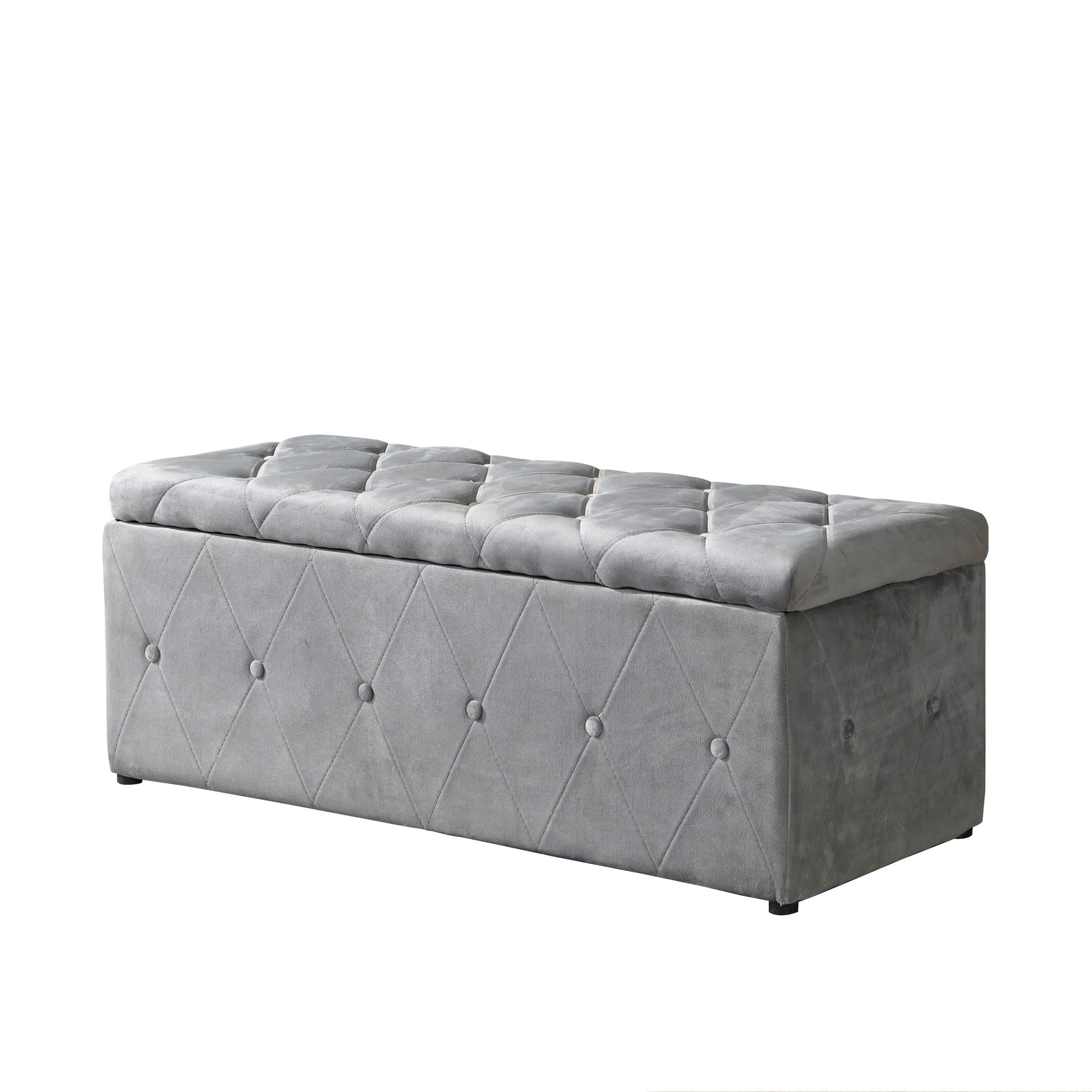 3 Piece Rectangular Storage Ottoman Short Velvet With 2 Set Ottomans - Best Buy Furniture