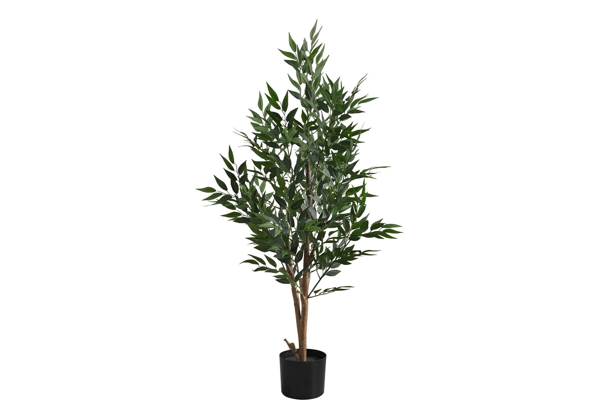 47" Tall, Artificial Plant, Acacia Tree, Indoor, Faux, Fake, Floor, Greenery, Potted, Silk, Decorative - Green / Black - Best Buy Furniture