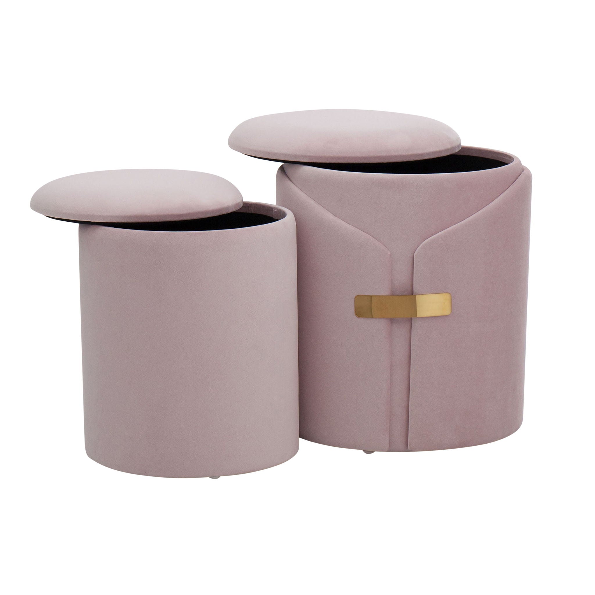 Dahlia - Contemporary / Glam Nesting Ottoman Set - Best Buy Furniture