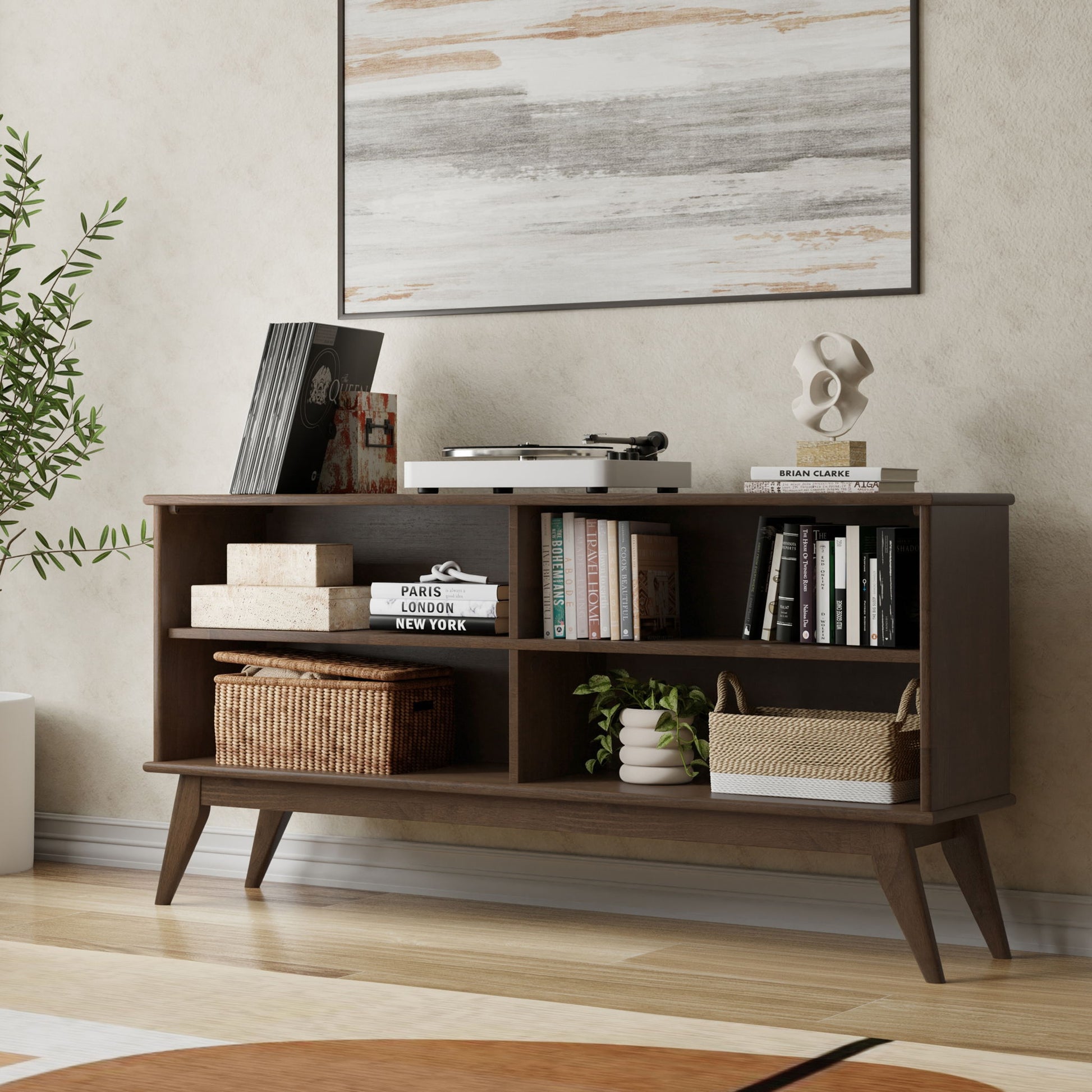 Draper - Handcrafted Low Bookcase - Best Buy Furniture