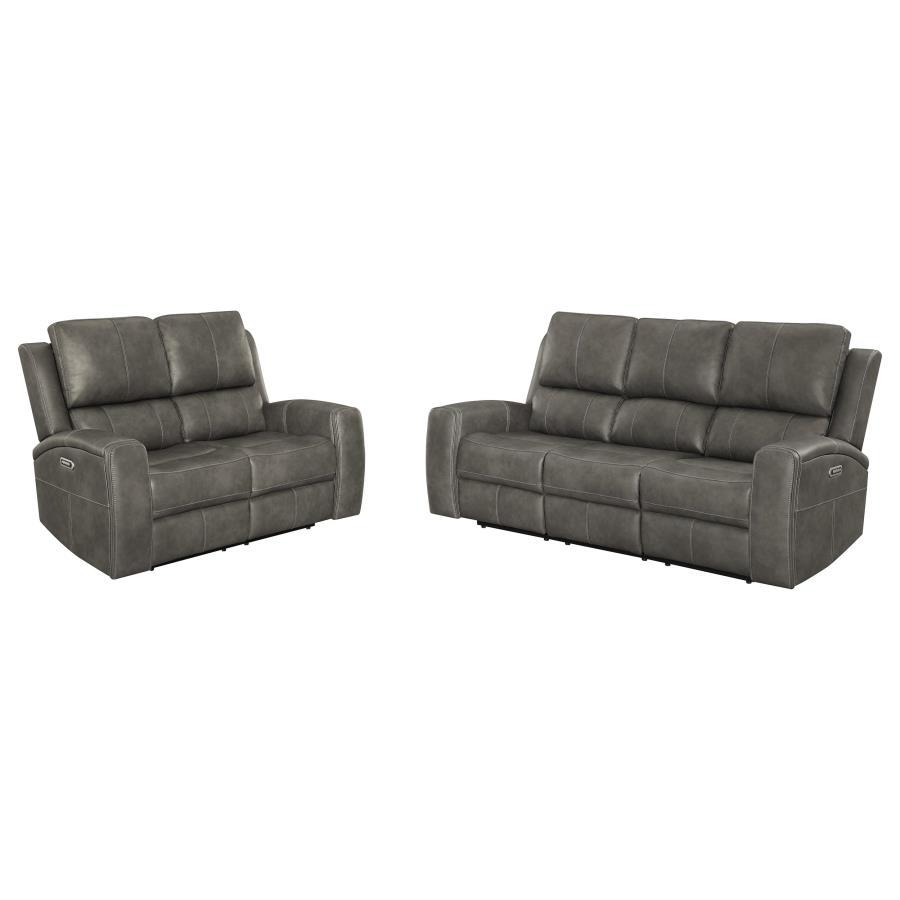 Brickston - Triple Power Reclining Sofa Set - Best Buy Furniture