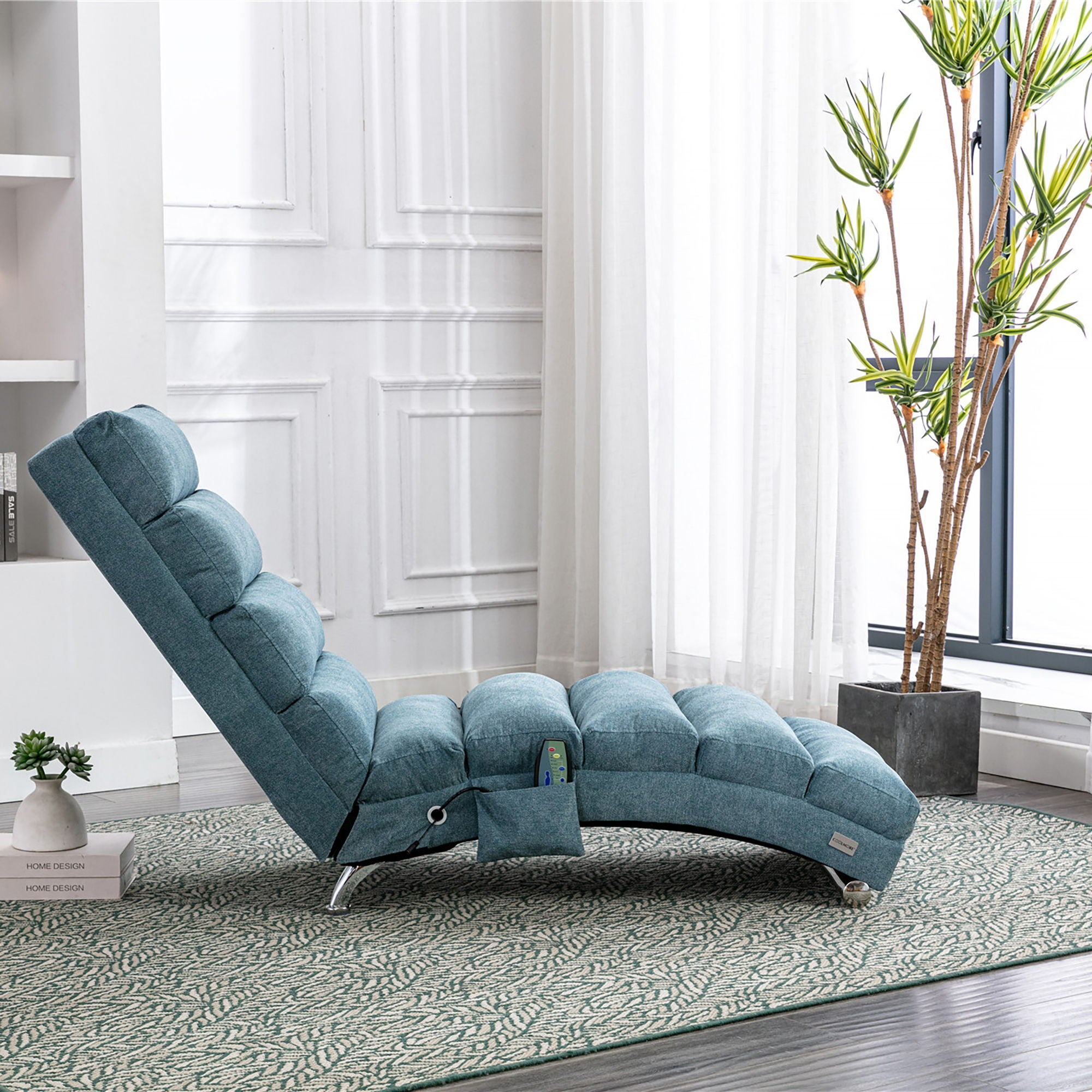 Massage Chaise Lounge Indoor With Remote Control, Ergonomic Electric Massage Lounger - Best Buy Furniture