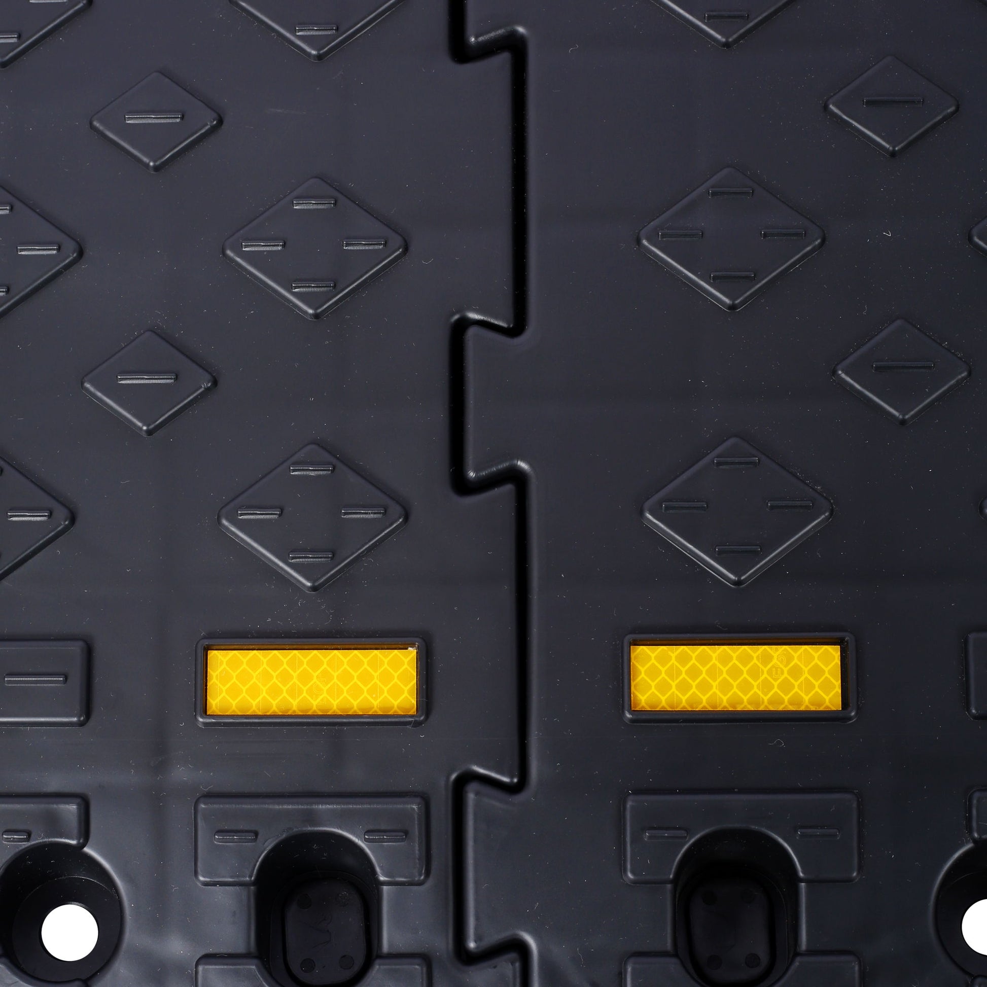 Heavy Duty Plastic 4" High Portable Automotive Curb Ramp For Cars & Wheelchairs Interlocking Design - Black - Best Buy Furniture