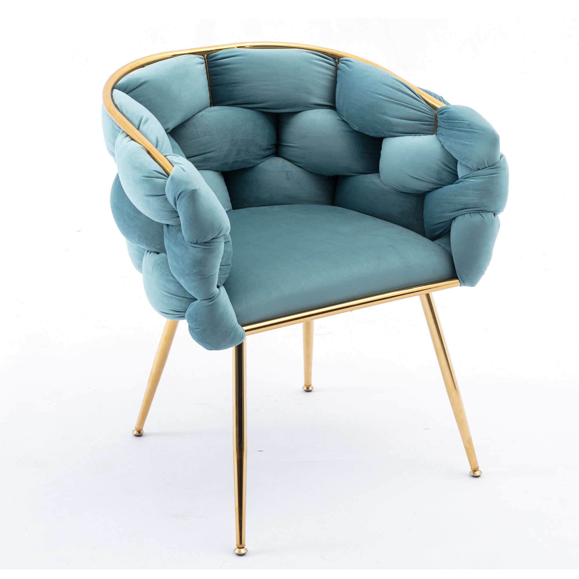 Luxury Modern Simple Leisure Velvet Single Sofa Chair Bedroom Lazy Person Household Dresser Stool Manicure Table Back Chair - Best Buy Furniture