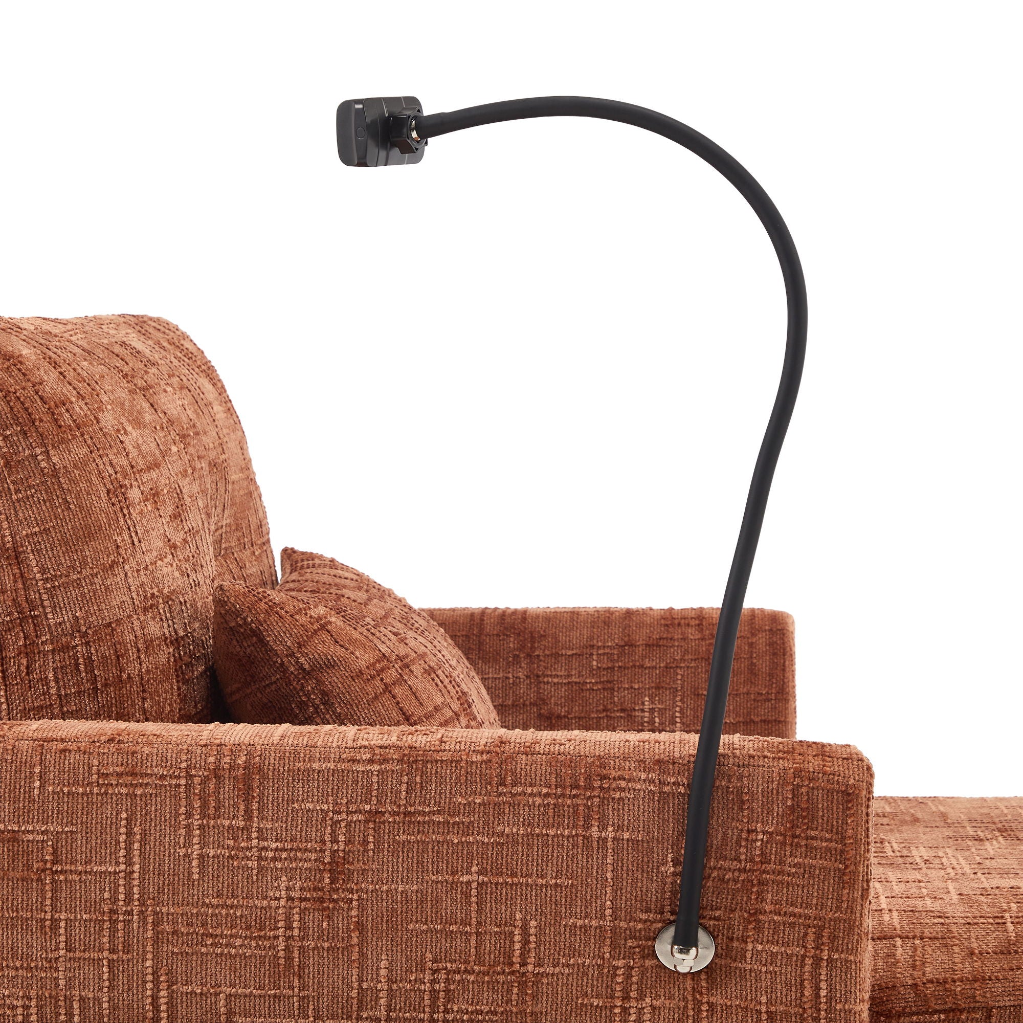 Multifunctional Chenille Recliner Sofa With Storage And Phone Bracket - Best Buy Furniture