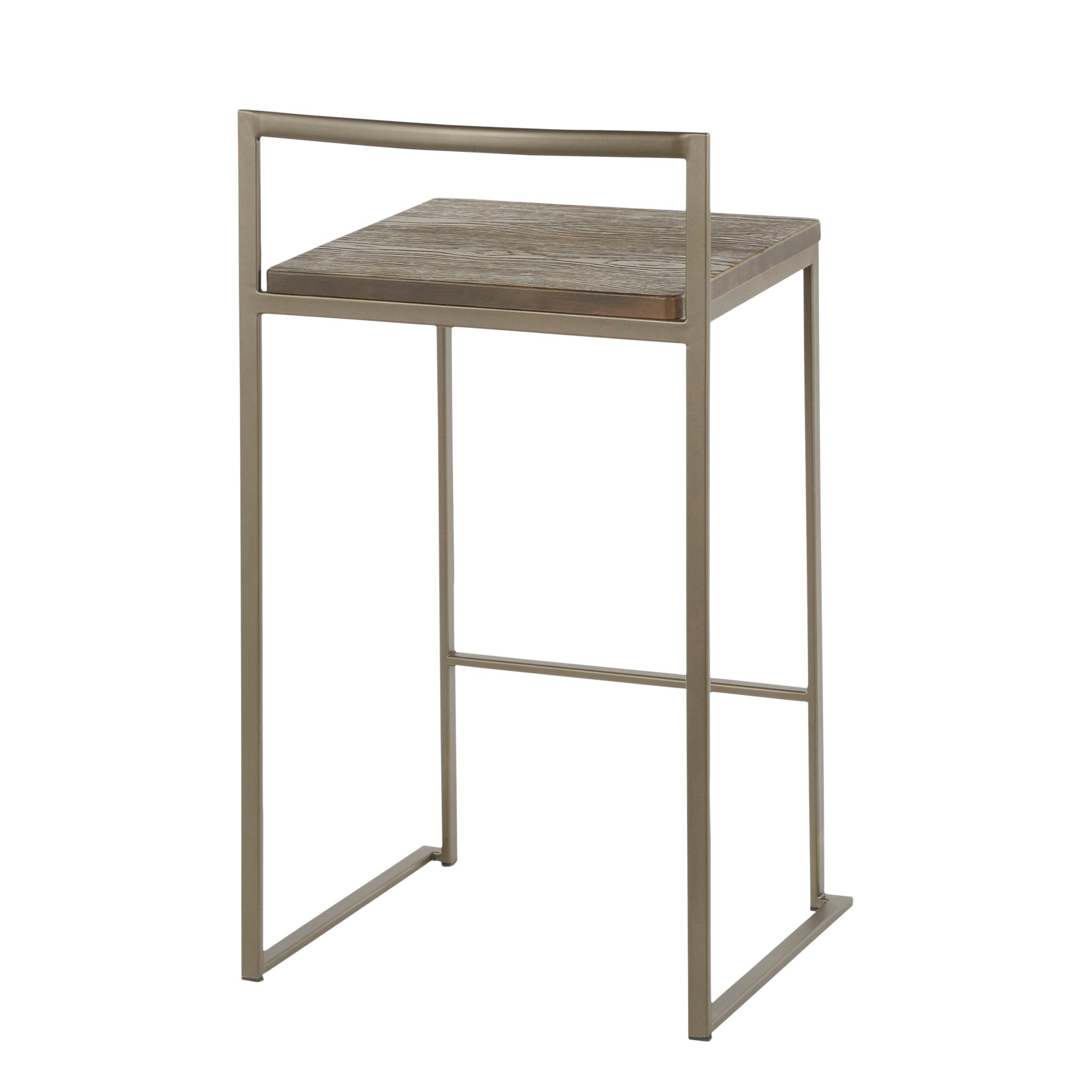 Fuji - Industrial Stackable Counter Stool Set - Best Buy Furniture