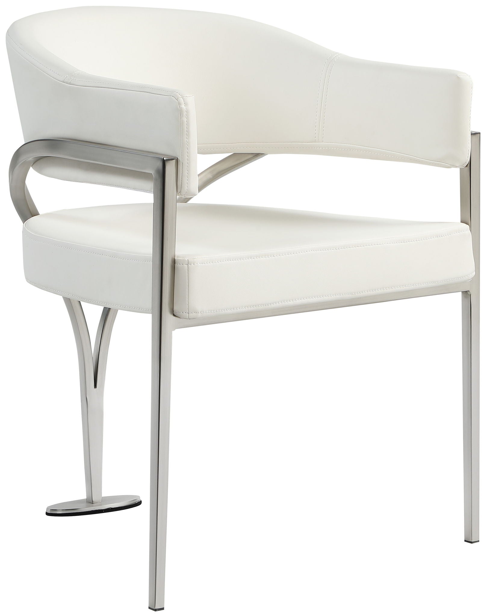 Madelyn - Dining Chair (Set of 2) - Brushed Chrome - Best Buy Furniture