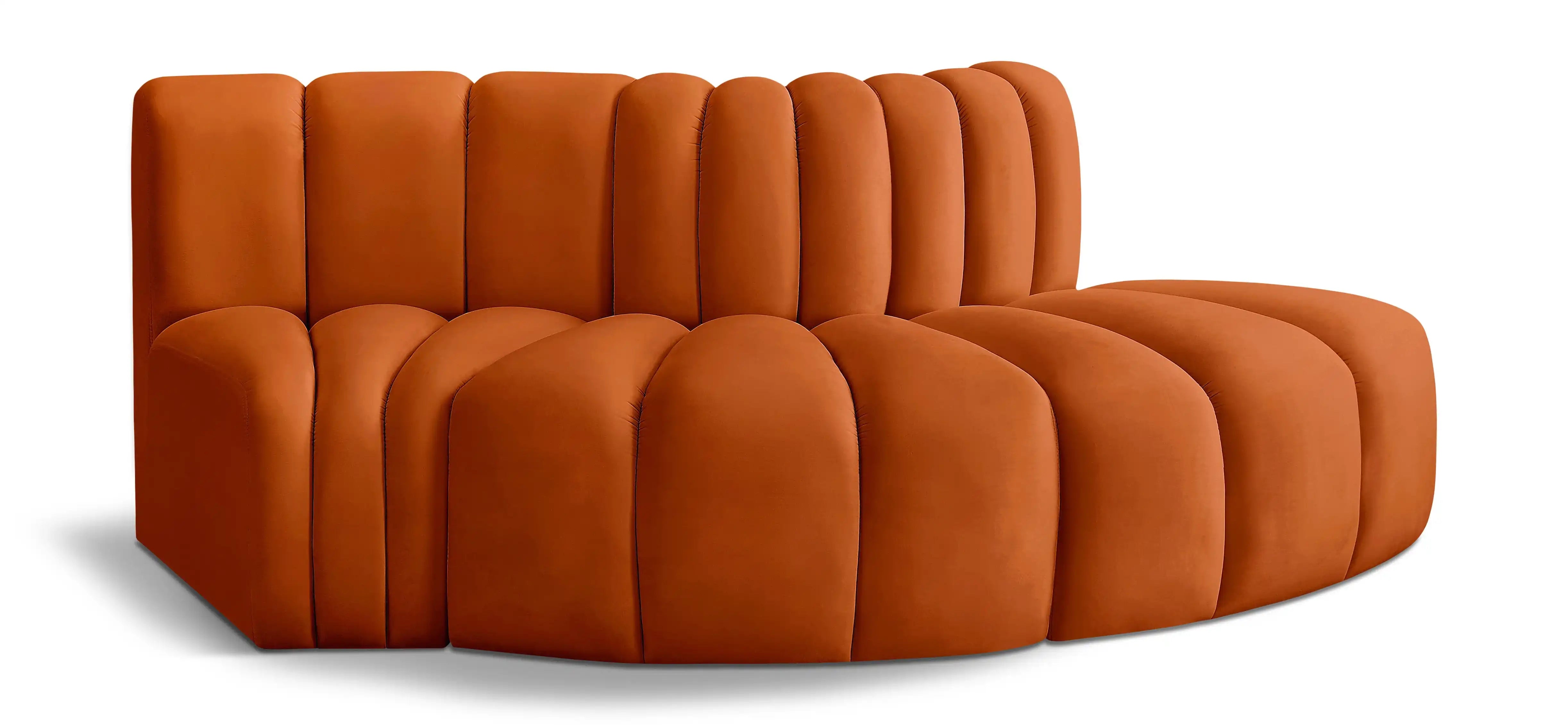 Arc - Velvet 3 Piece Modular Sofa - Best Buy Furniture