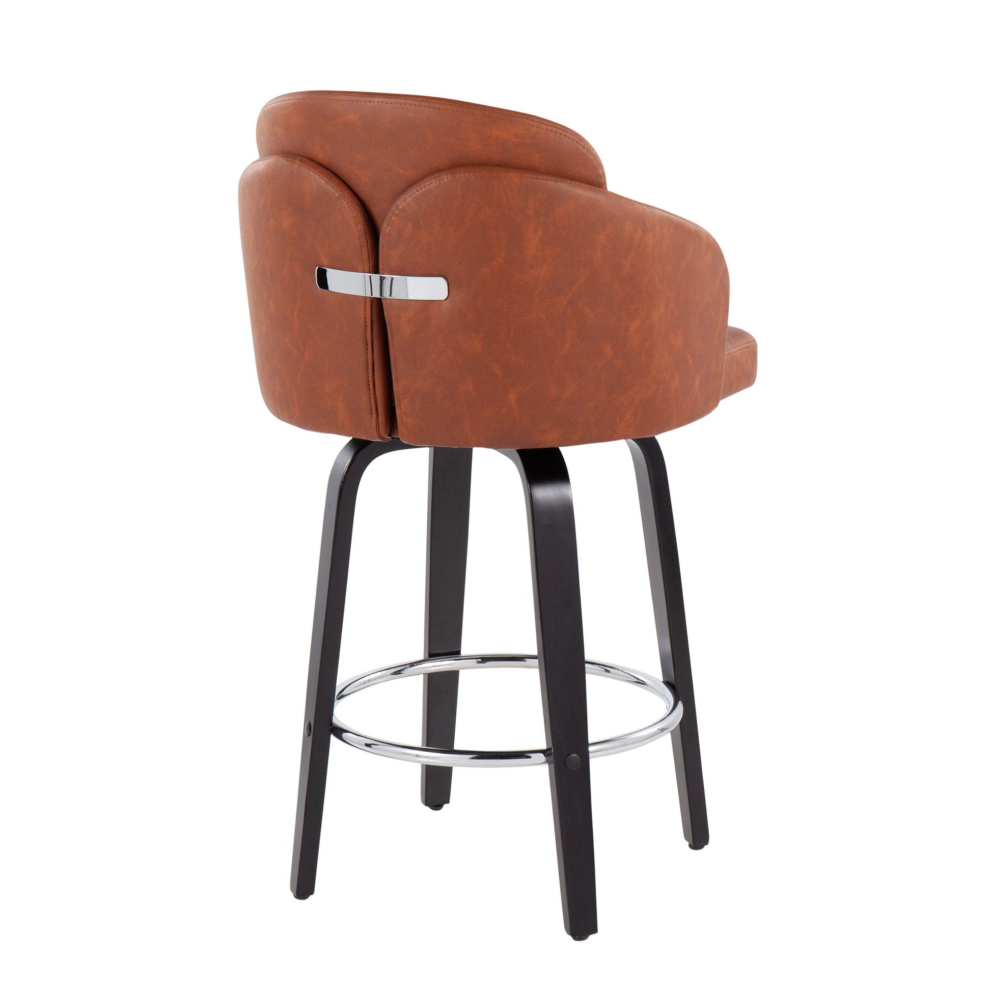 Dahlia - Contemporary Counter Stool Round Footrest (Set of 2) - Best Buy Furniture