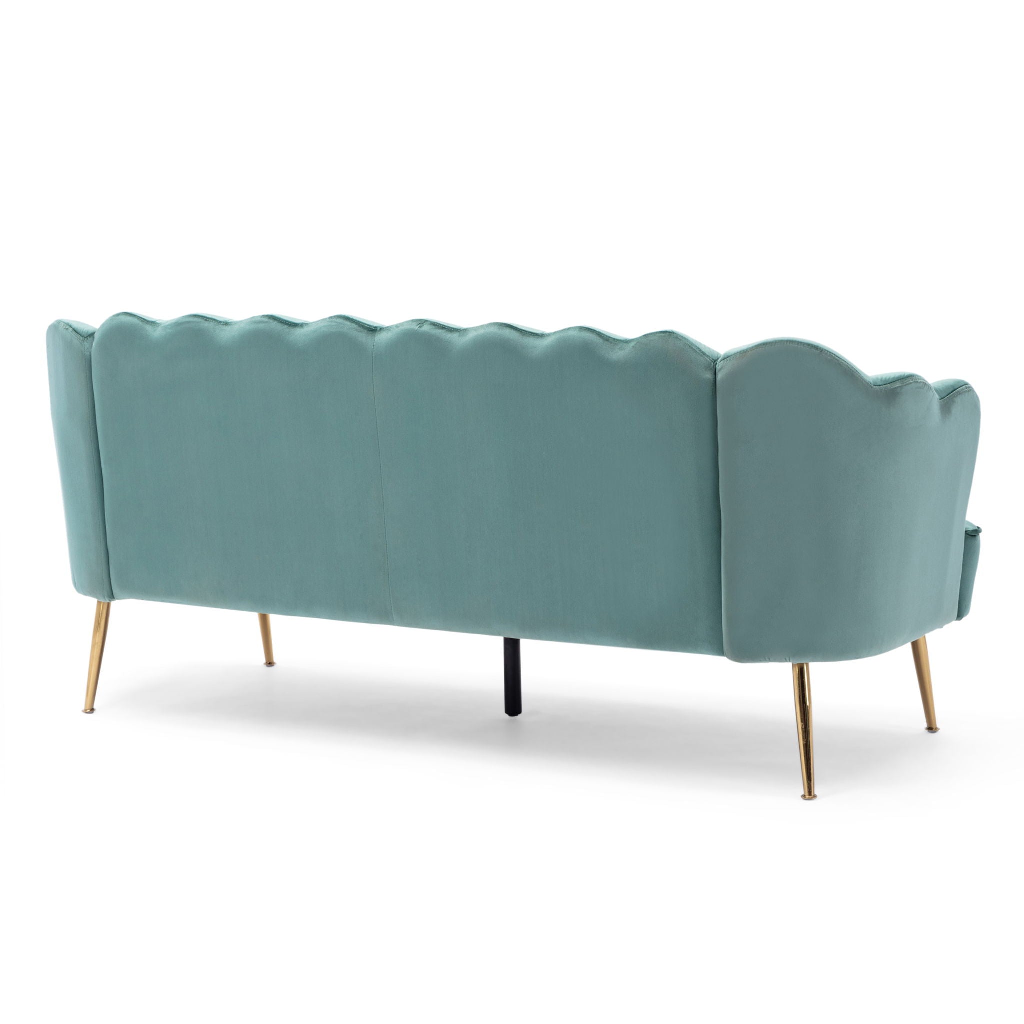 Modern Glam 3 Seater Sofa With Velvet Texture - Best Buy Furniture