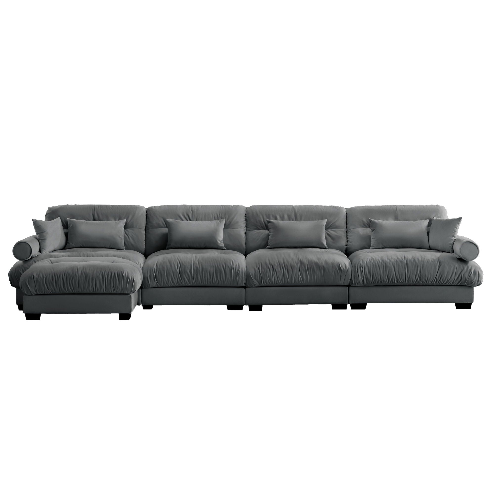 Super Comfort Oversized Modular Sectional Sofa With Movable Ottoman - Best Buy Furniture
