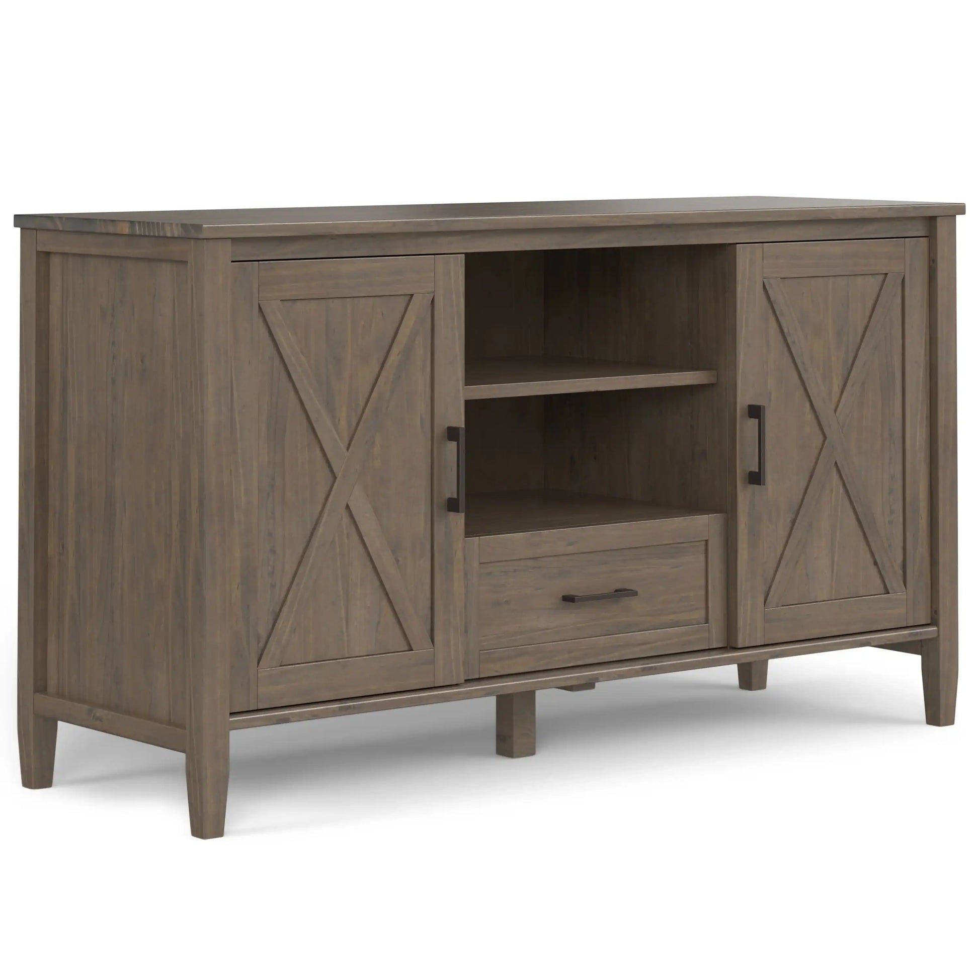 Ela - Medium TV Stand - Smoky Brown - Best Buy Furniture