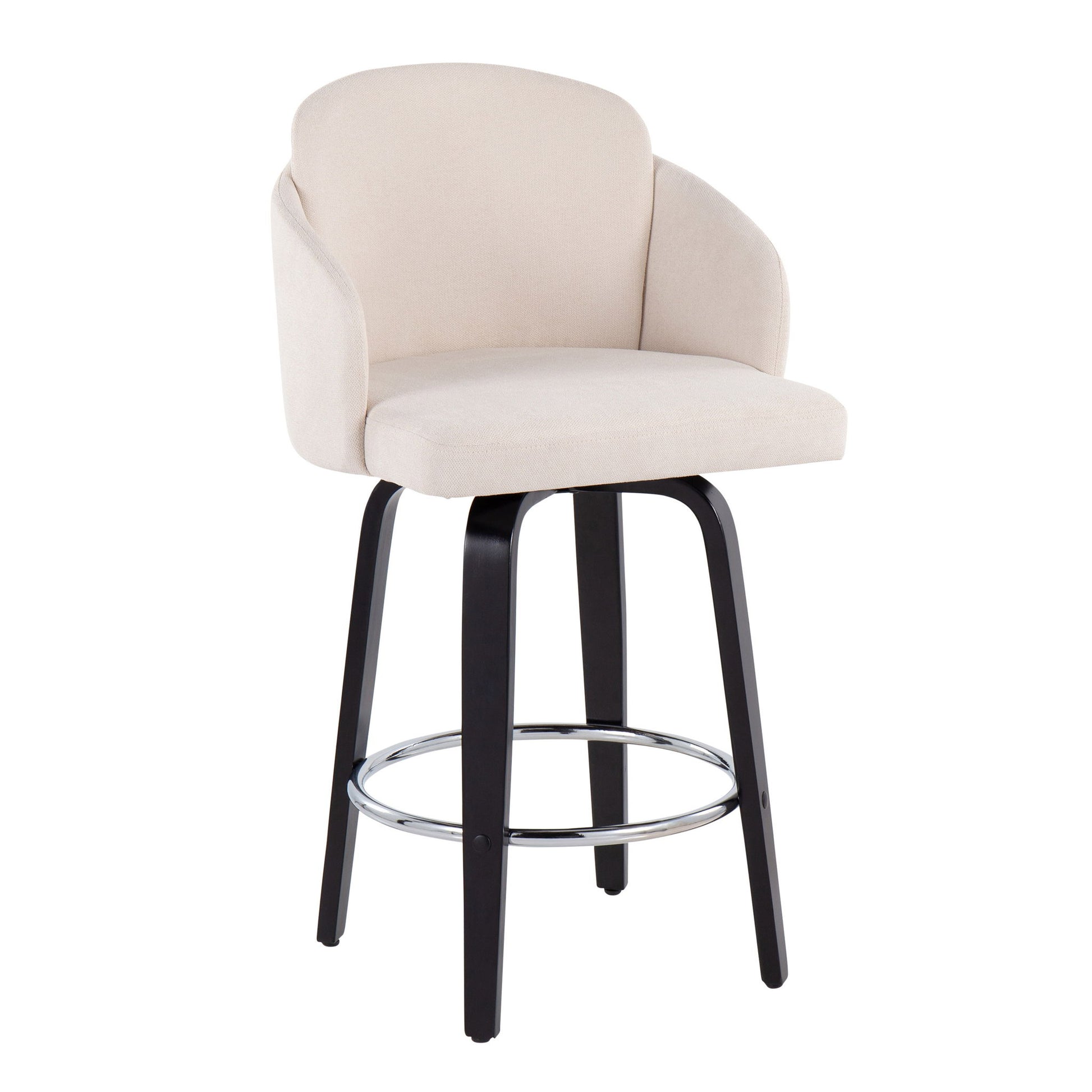 Dahlia - Contemporary Counter Stool Round Footrest (Set of 2) - Best Buy Furniture