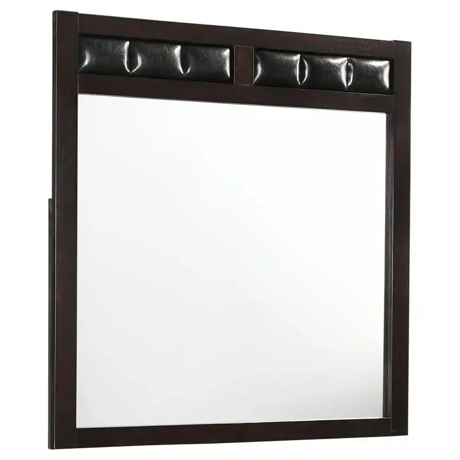 Carlton - Upholstered Rectangular Mirror - Best Buy Furniture