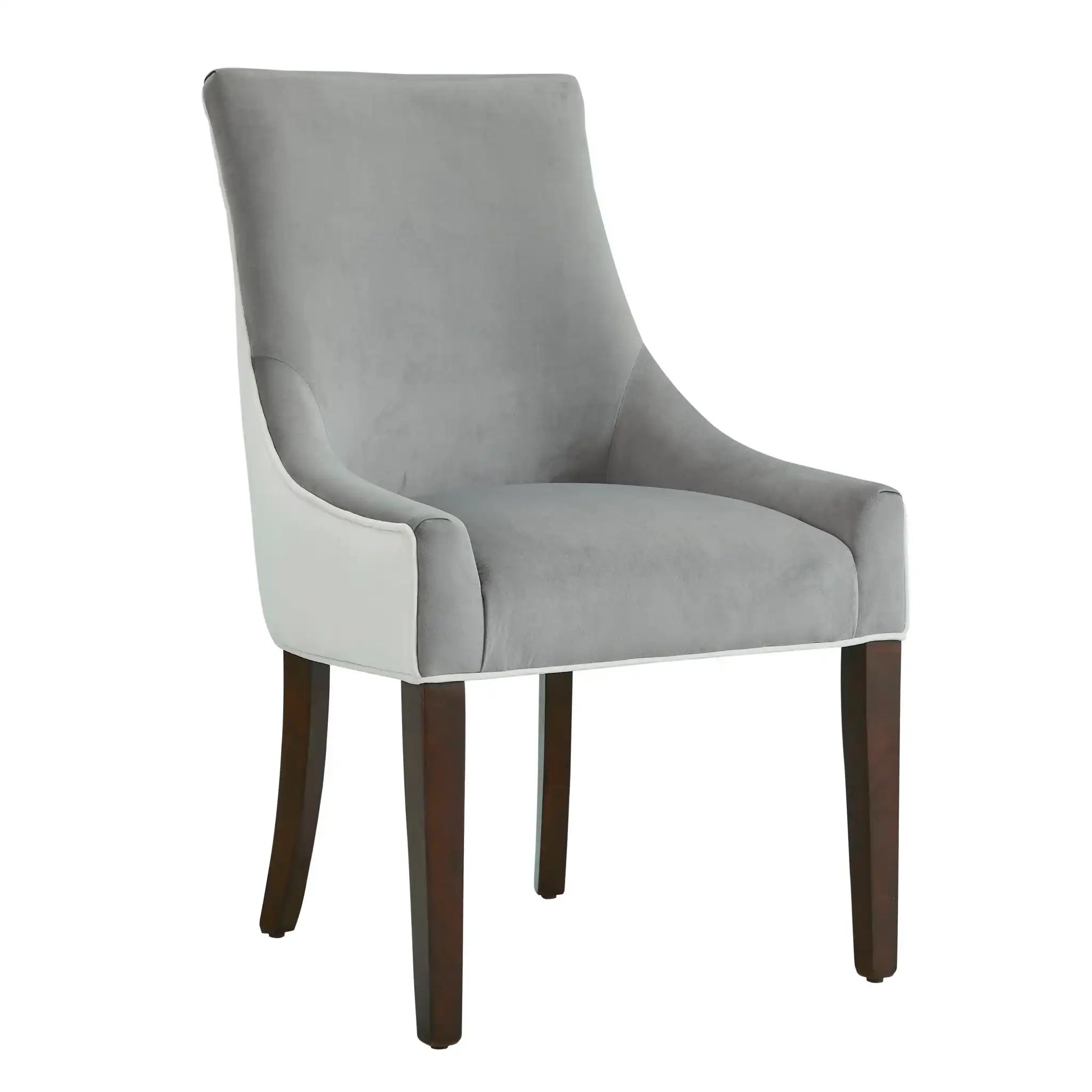 Jackson - Upholstered Dining Chair Elegant Design - Smoke / White - Best Buy Furniture