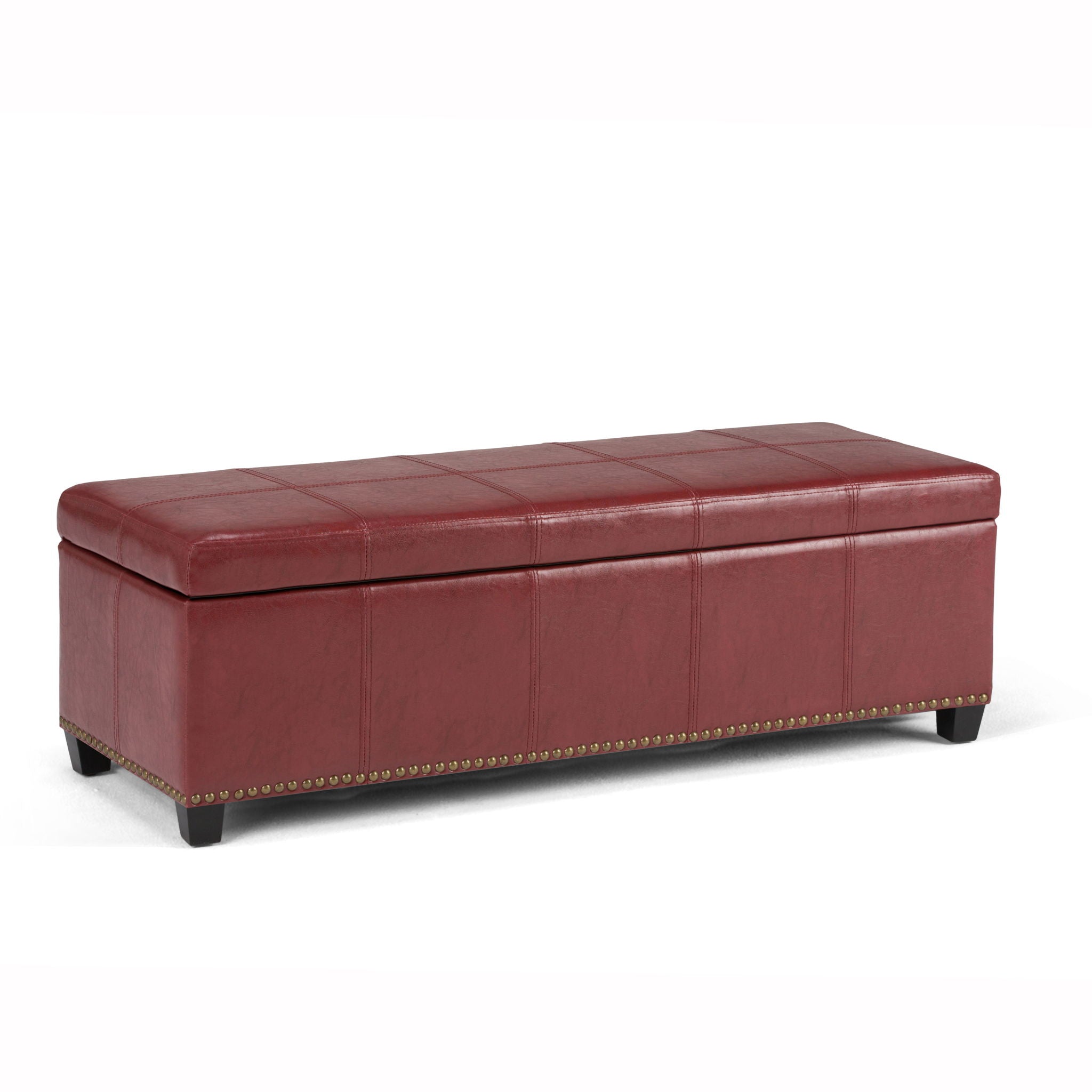 Kingsley - Upholstered Large Storage Ottoman - Best Buy Furniture