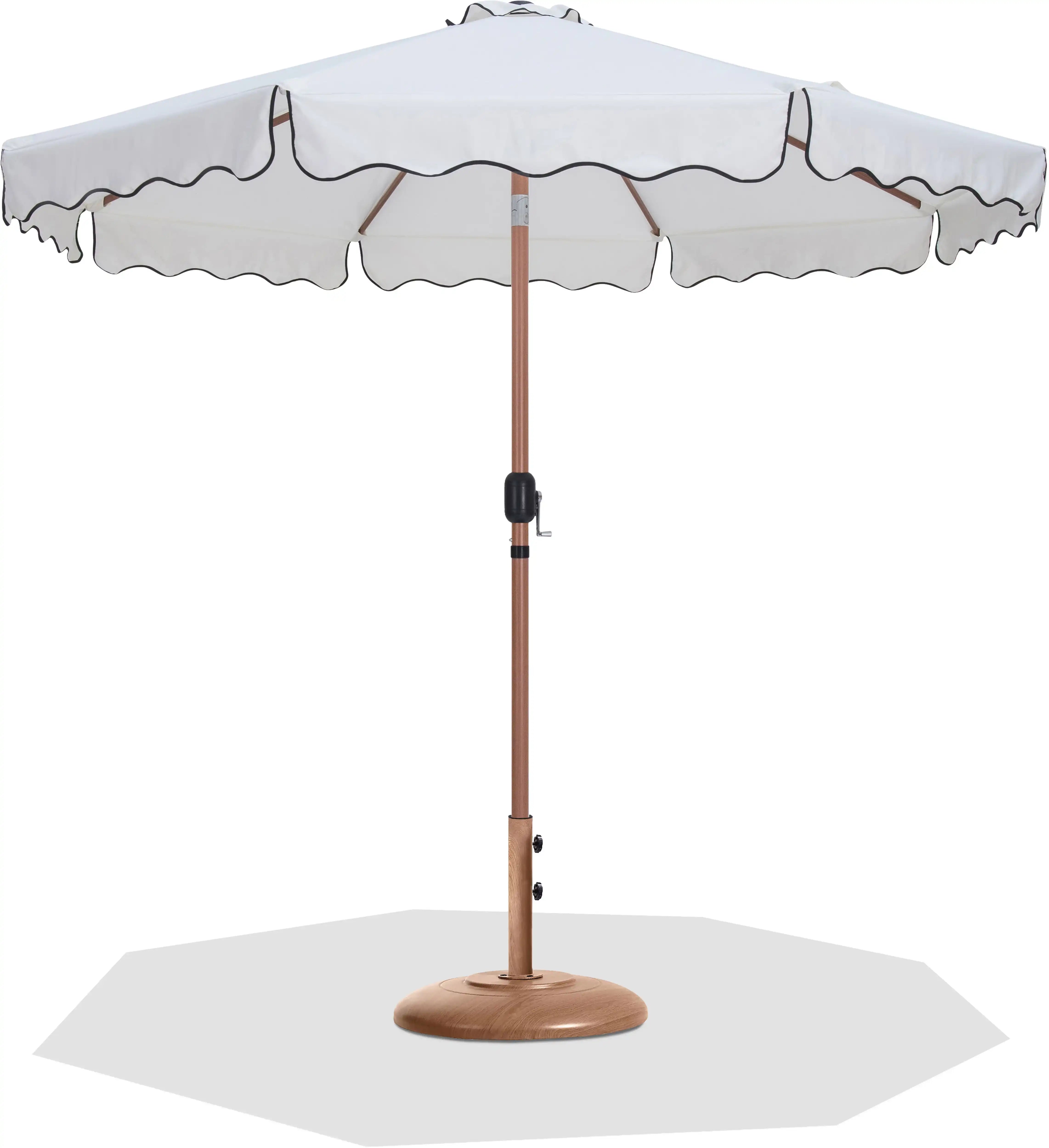 Amalfi - Patio Umbrella - Light Brown Base / Light Brown Pole - Best Buy Furniture