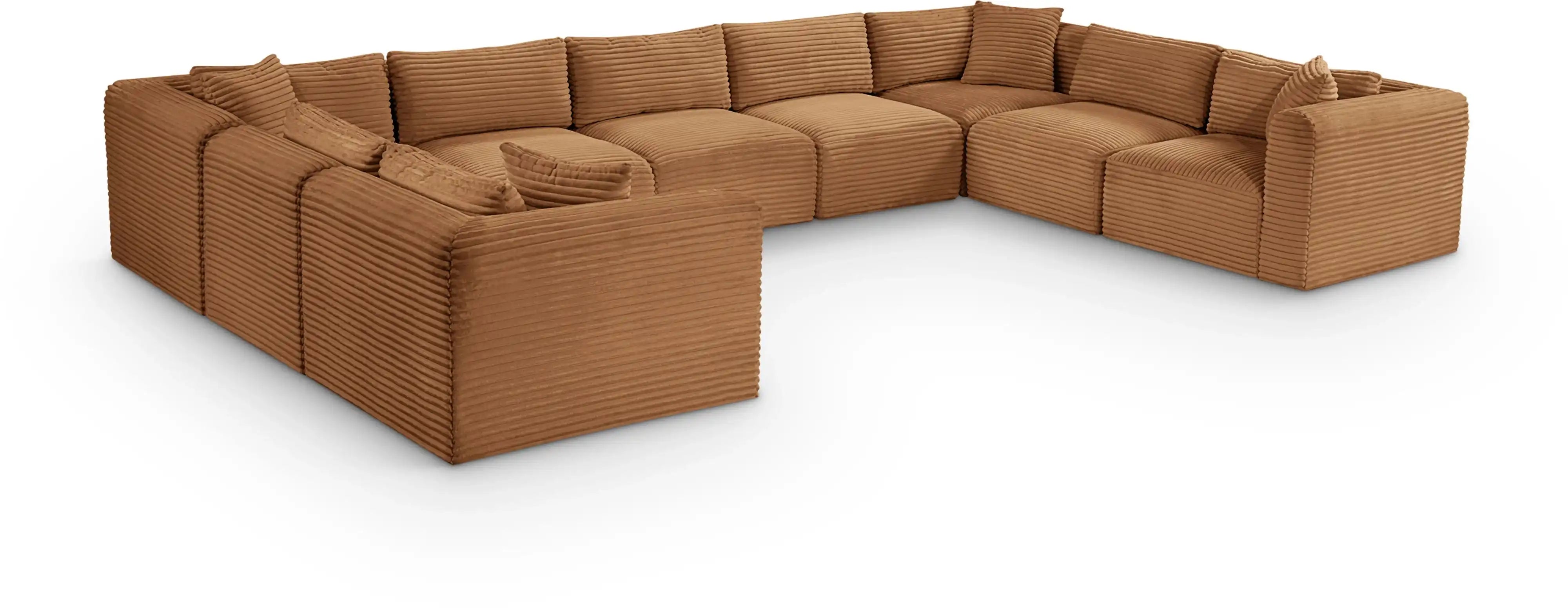 Shaggy - 9 Piece Modular U-Shaped Sectional - Best Buy Furniture