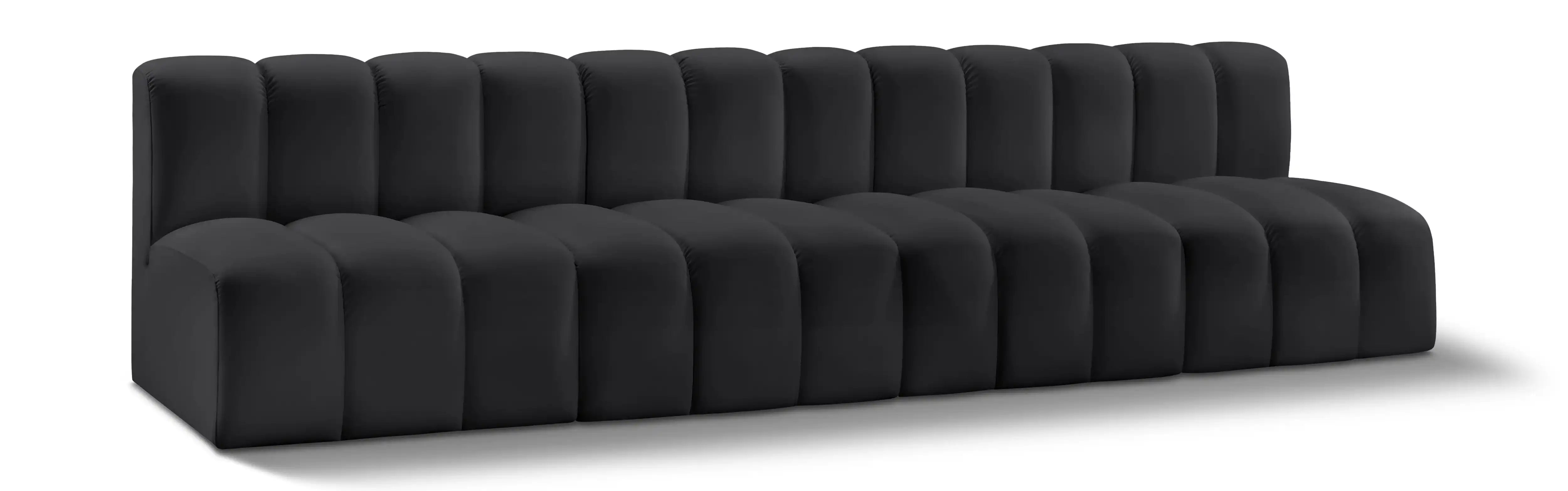 Arc - Faux Leather 4 Seats Modular Sofa - Best Buy Furniture