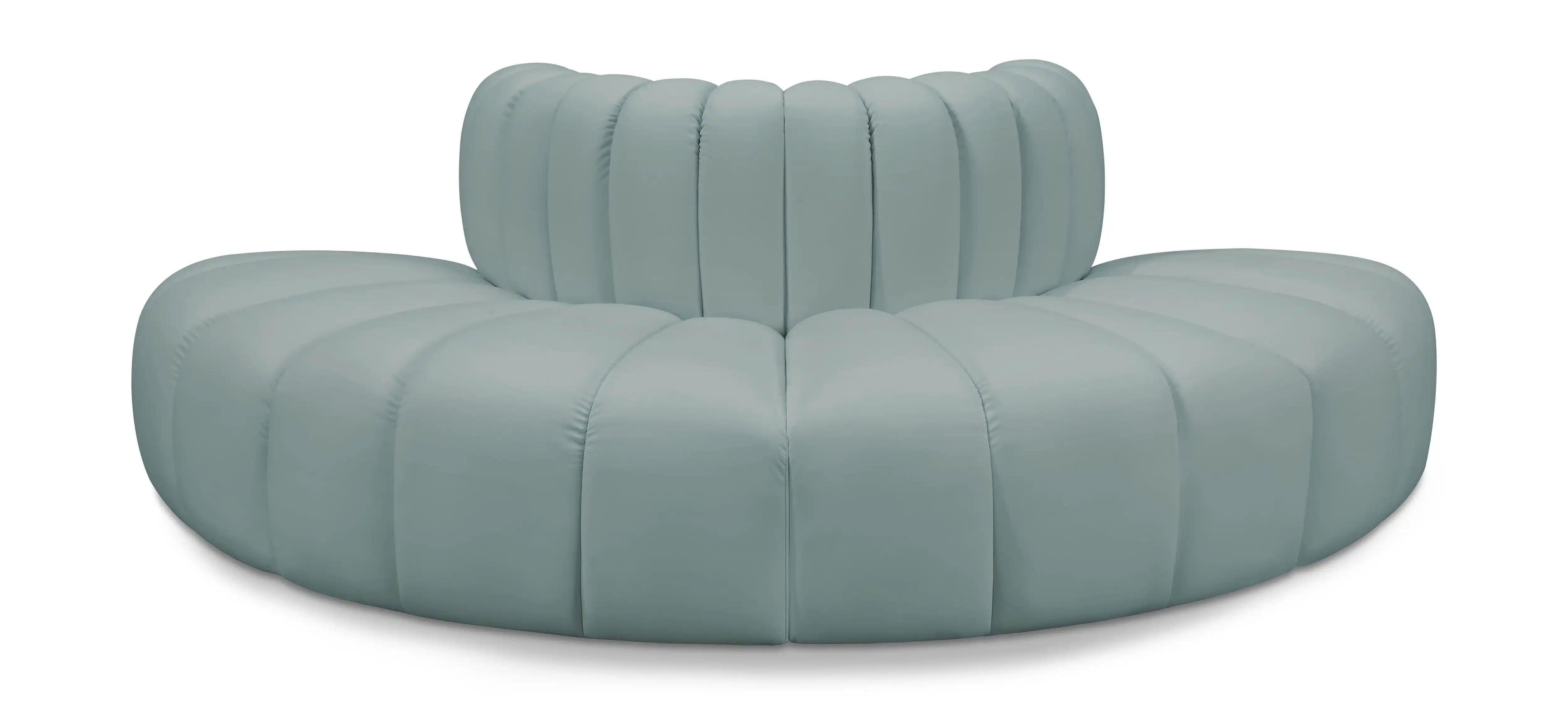 Arc - Faux Leather 4 Piece Modular Sofa - Best Buy Furniture
