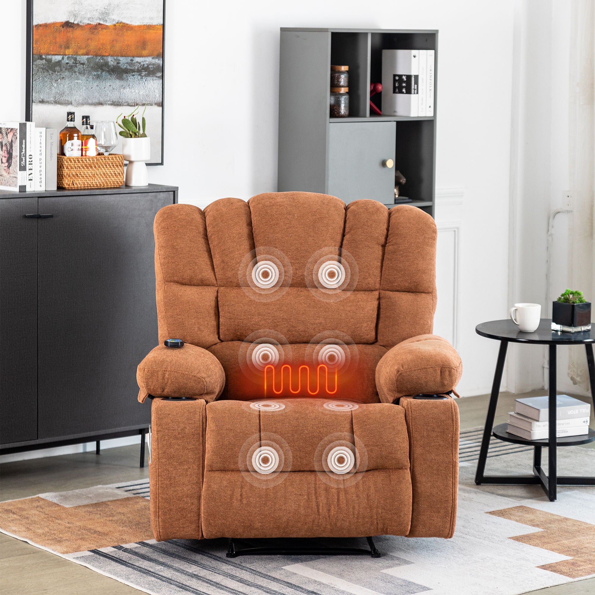 Massage Recliner Chair Sofa With Heating Vibration - Best Buy Furniture