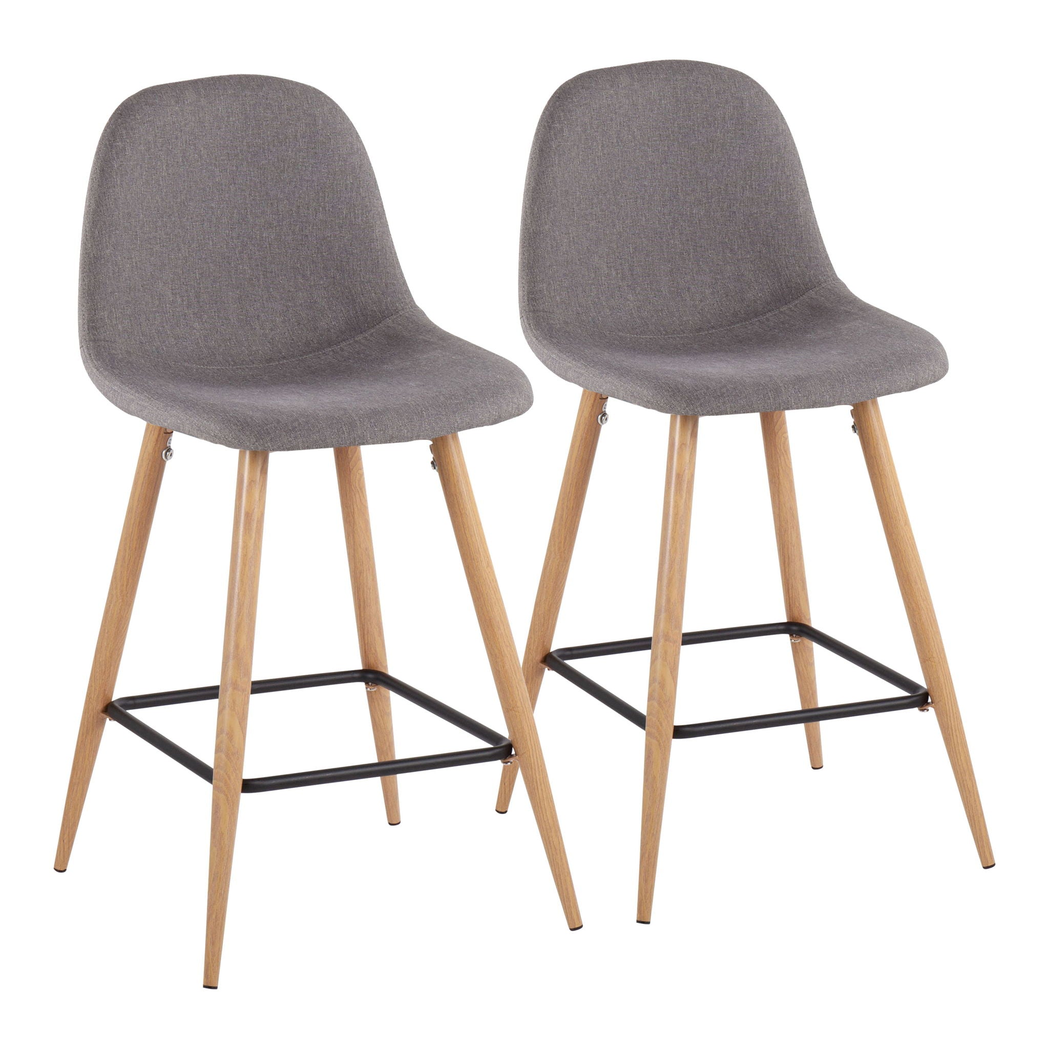 Pebble - Mid Century / Modern Counter Stool (Set of 2) - Best Buy Furniture