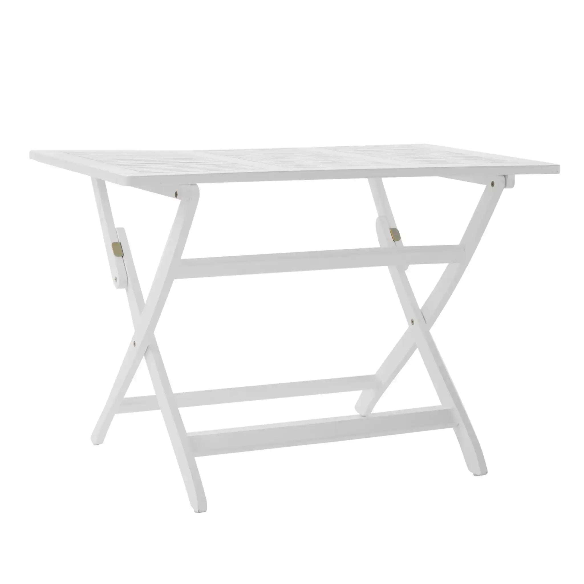 Blissique - Outdoor Foldable Wood Dining Table With Slat Design - Best Buy Furniture